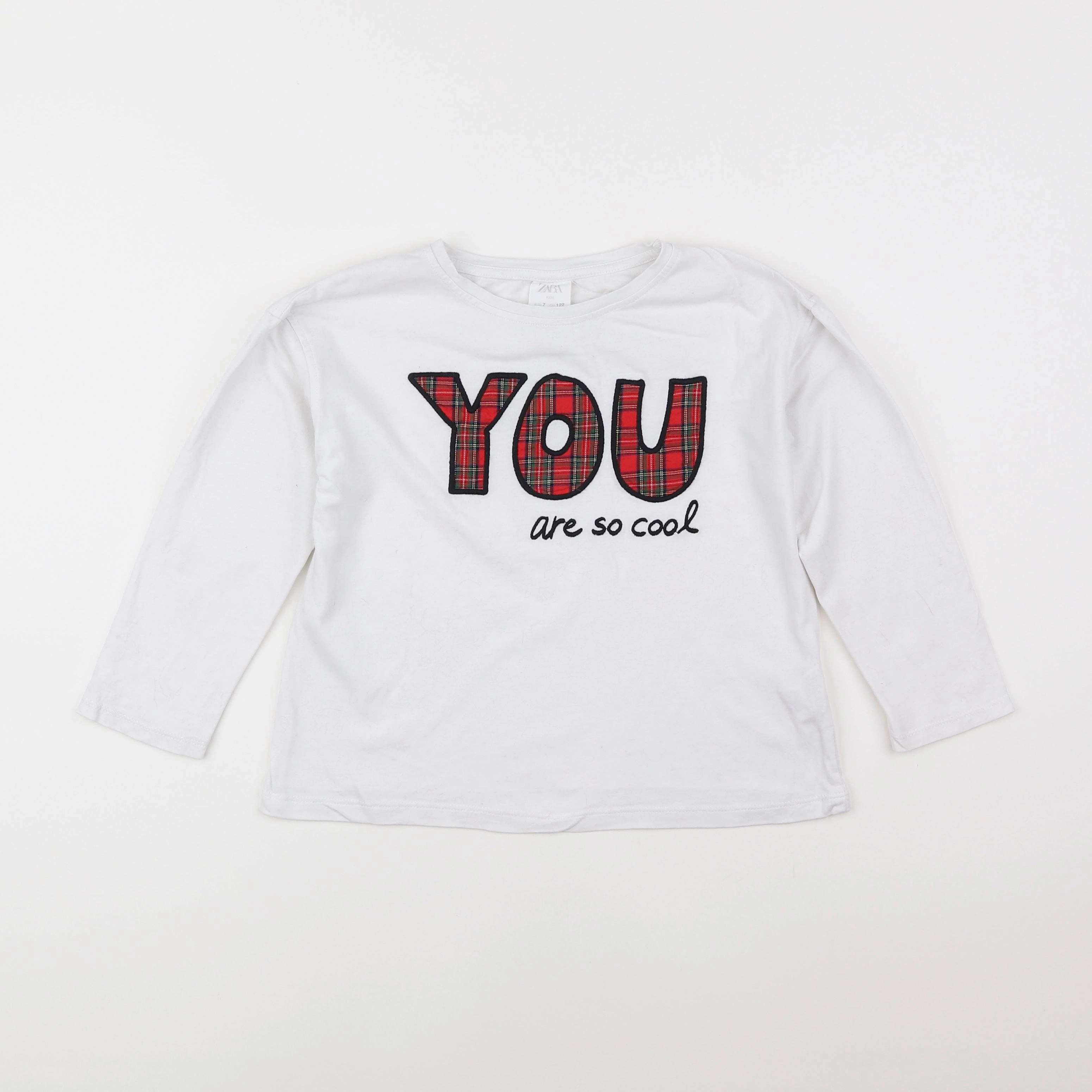 Zara - tee-shirt blanc - 7 ans