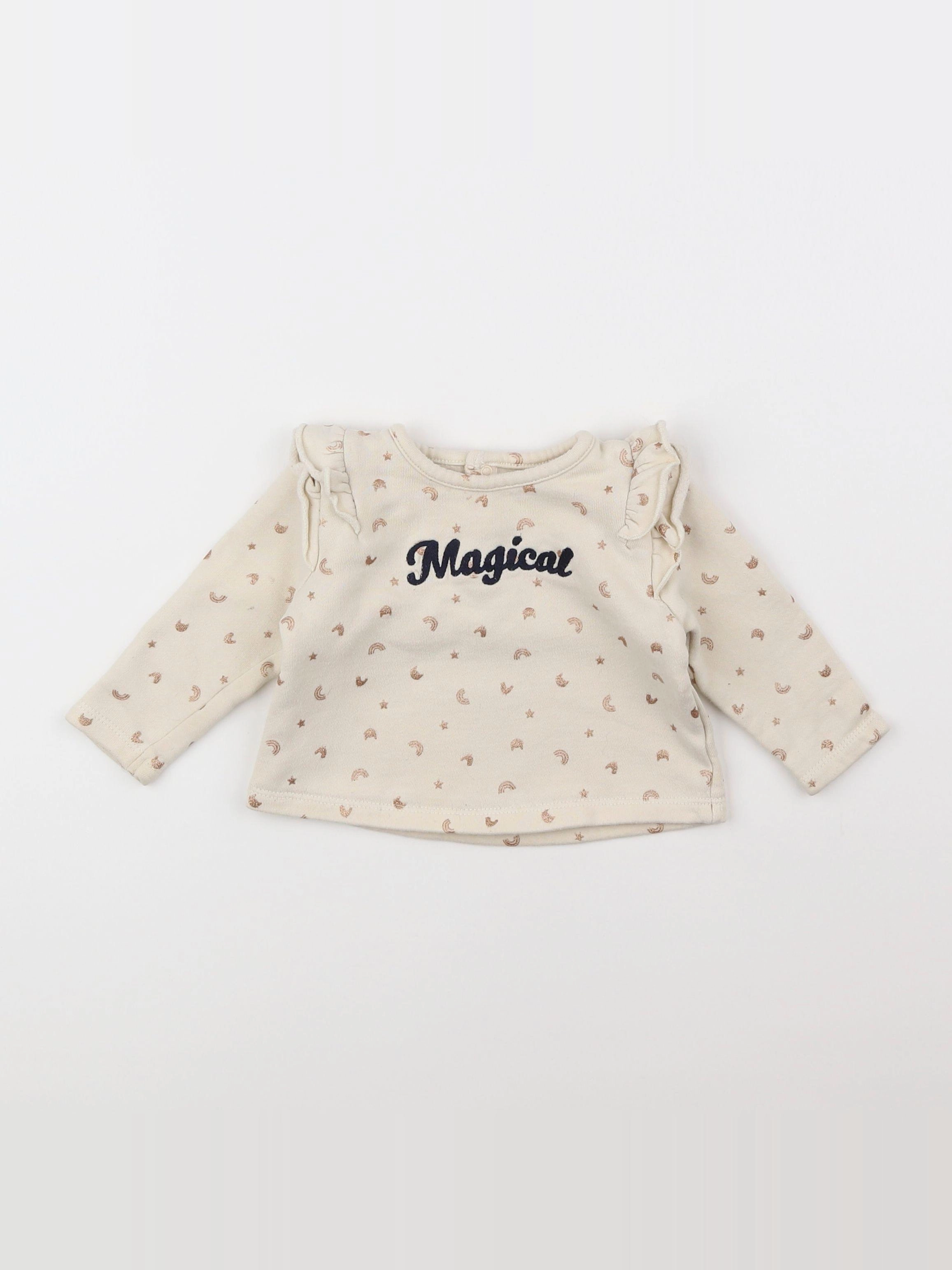 Boutchou - sweat beige - 9 mois
