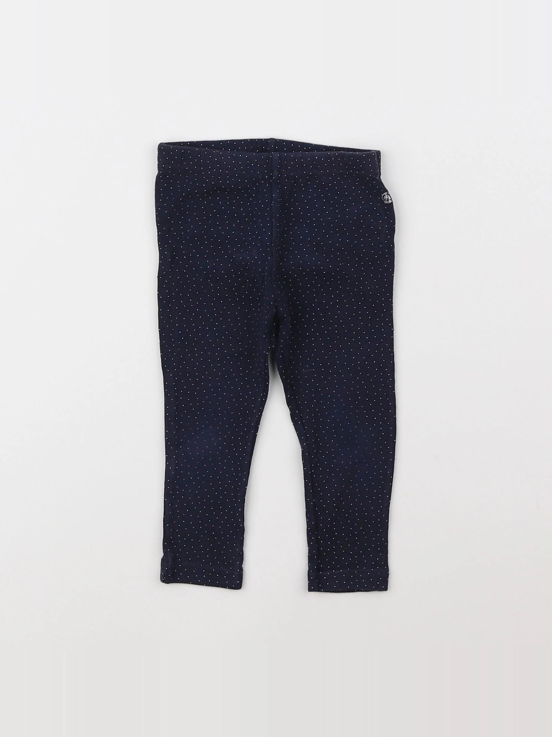 Petit Bateau - legging bleu - 12 mois