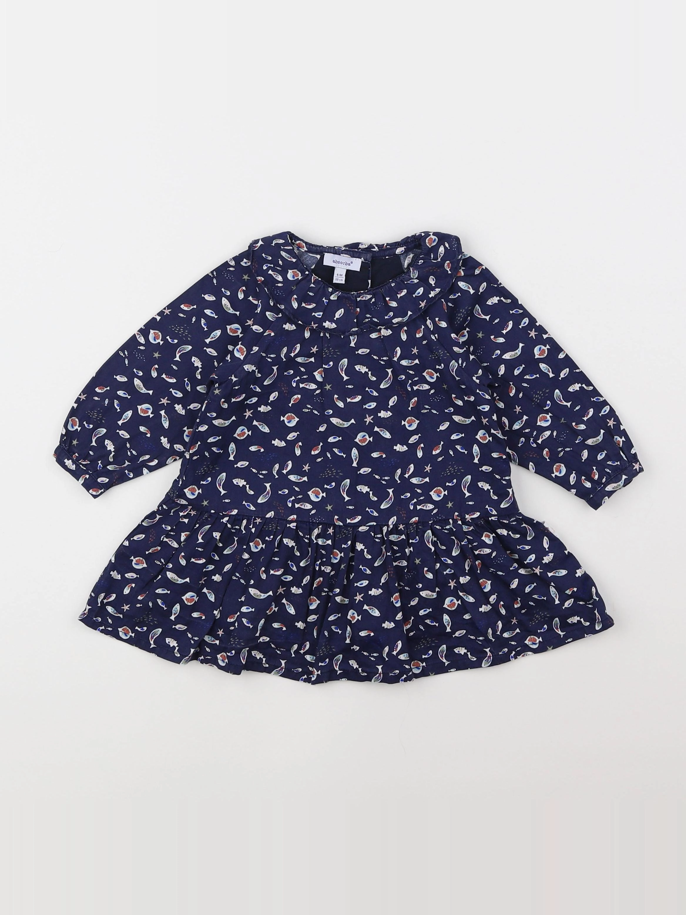 Absorba - robe bleu - 6 mois