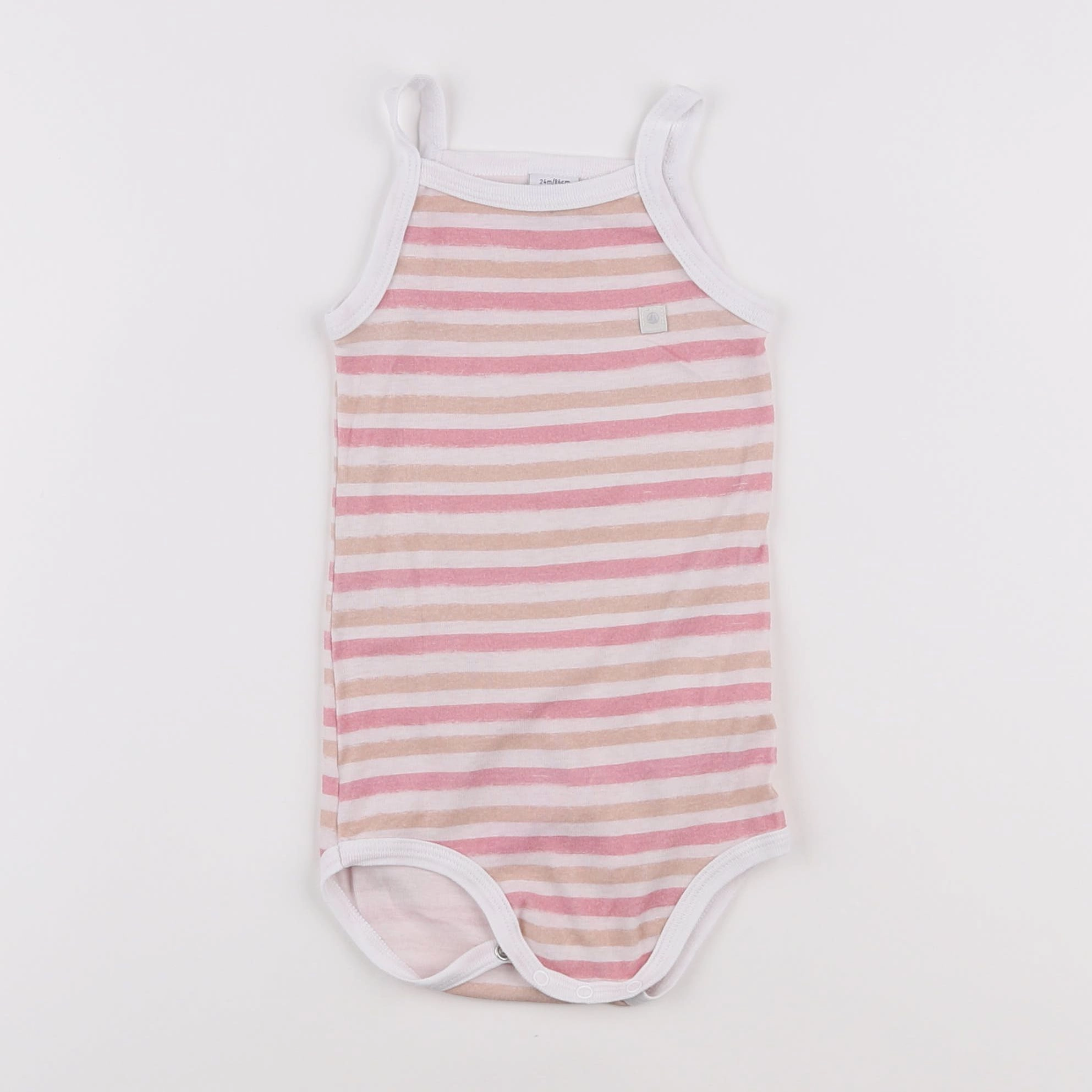 Petit Bateau - body rose - 2 ans