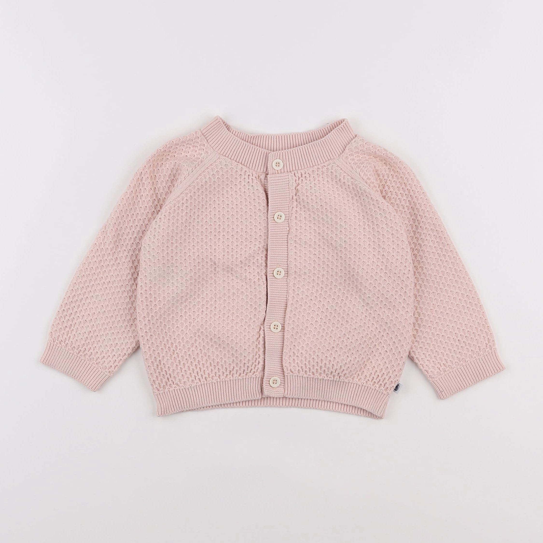 Petit Bateau - gilet rose - 18 mois