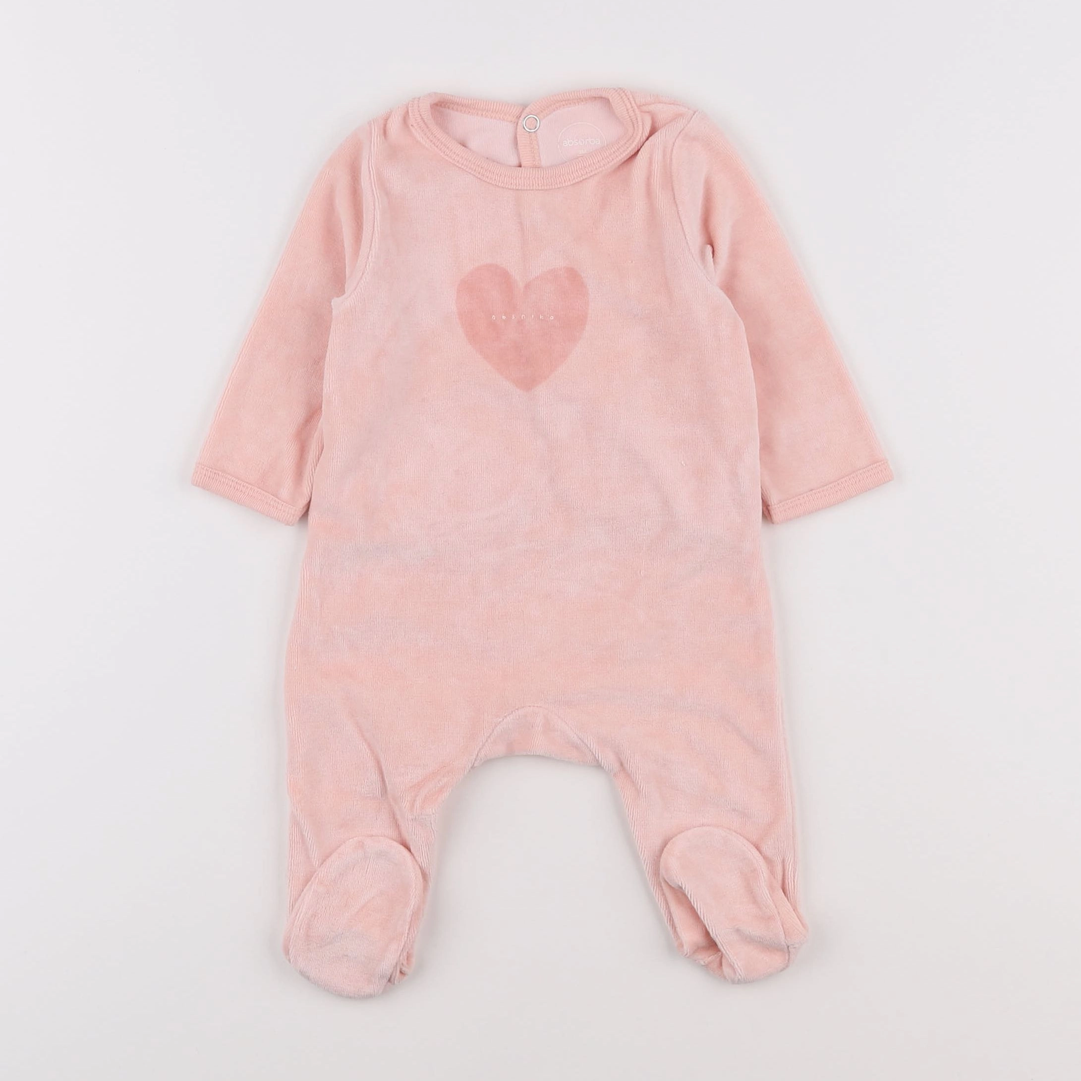 Absorba - pyjama velours rose - 3 mois