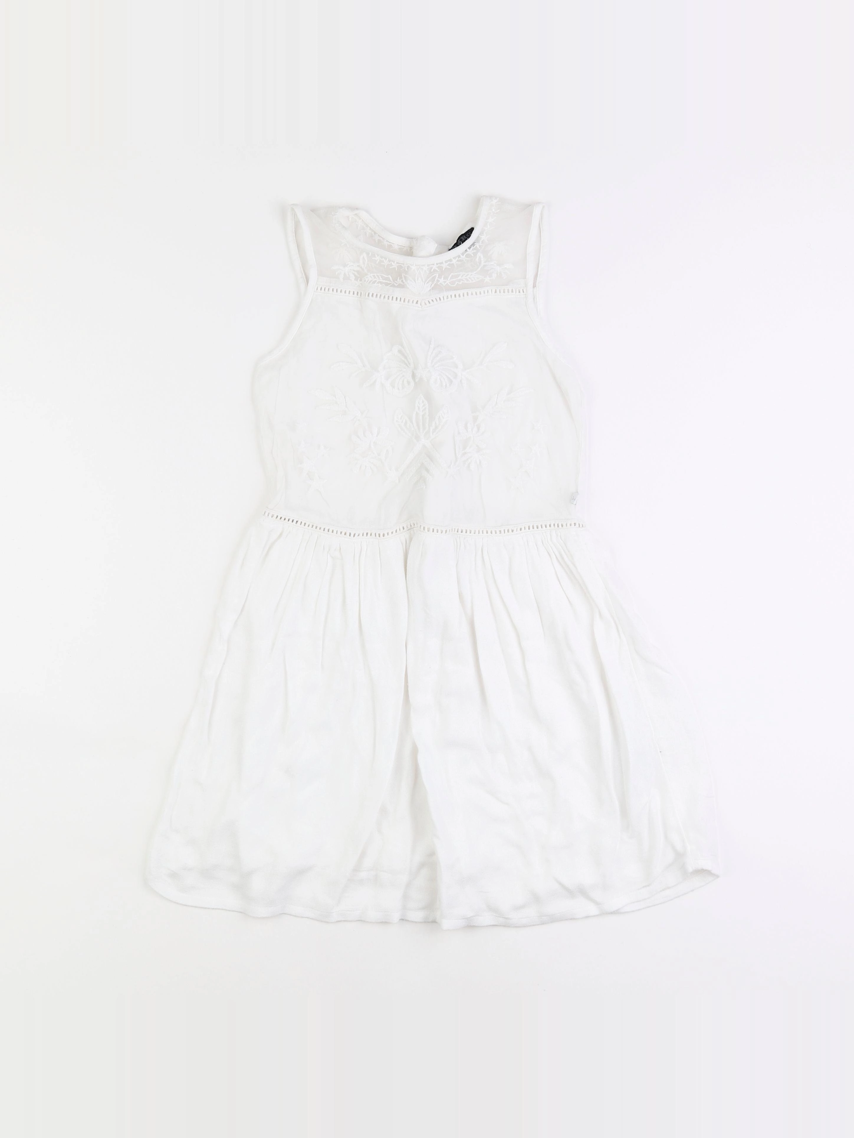 IKKS - robe blanc - 10 ans