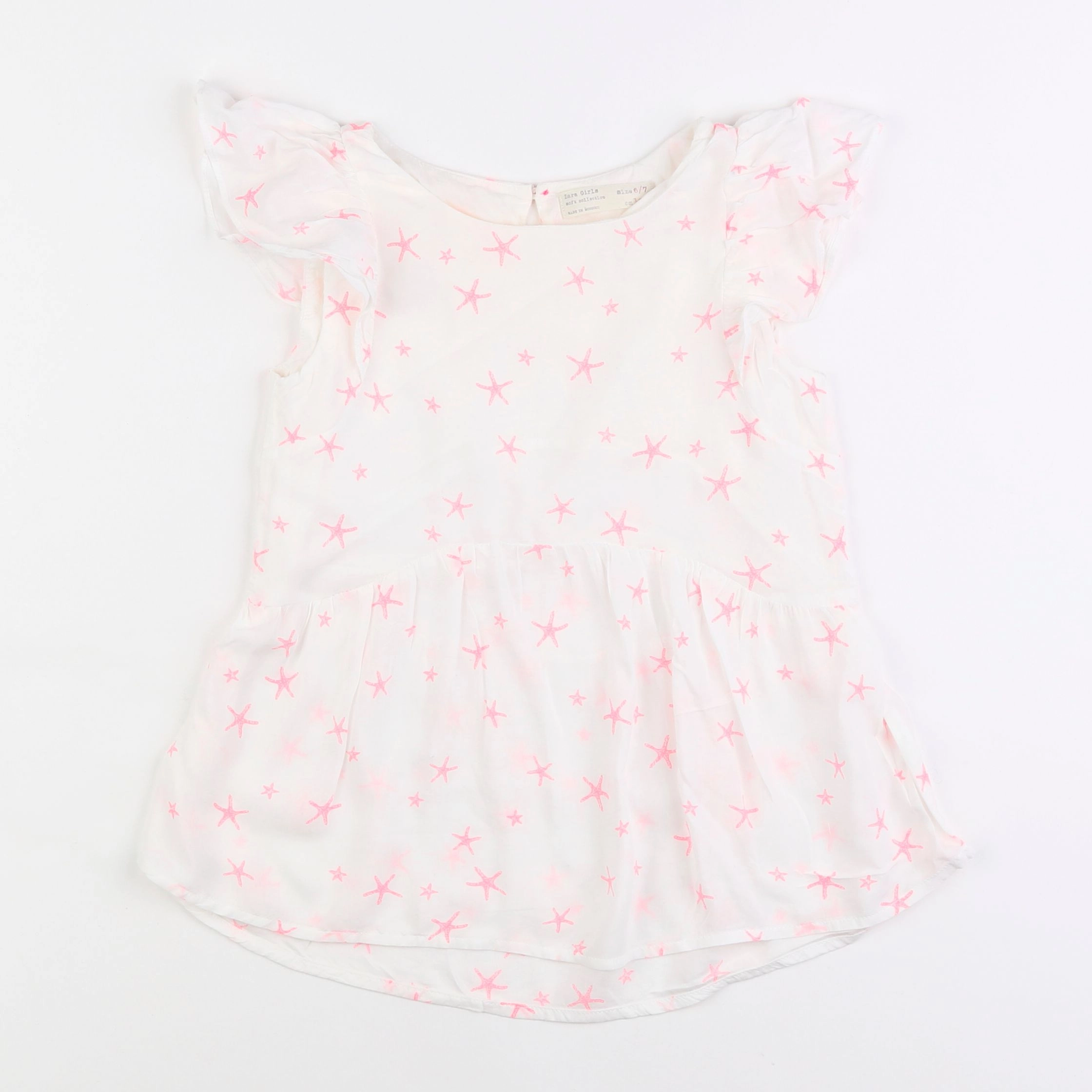 Zara - tee-shirt blanc - 6/7 ans