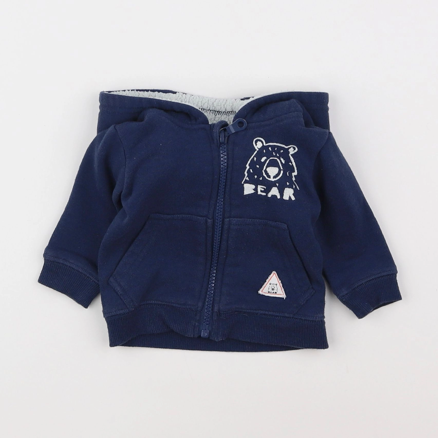 La Redoute - sweat bleu - 3 mois