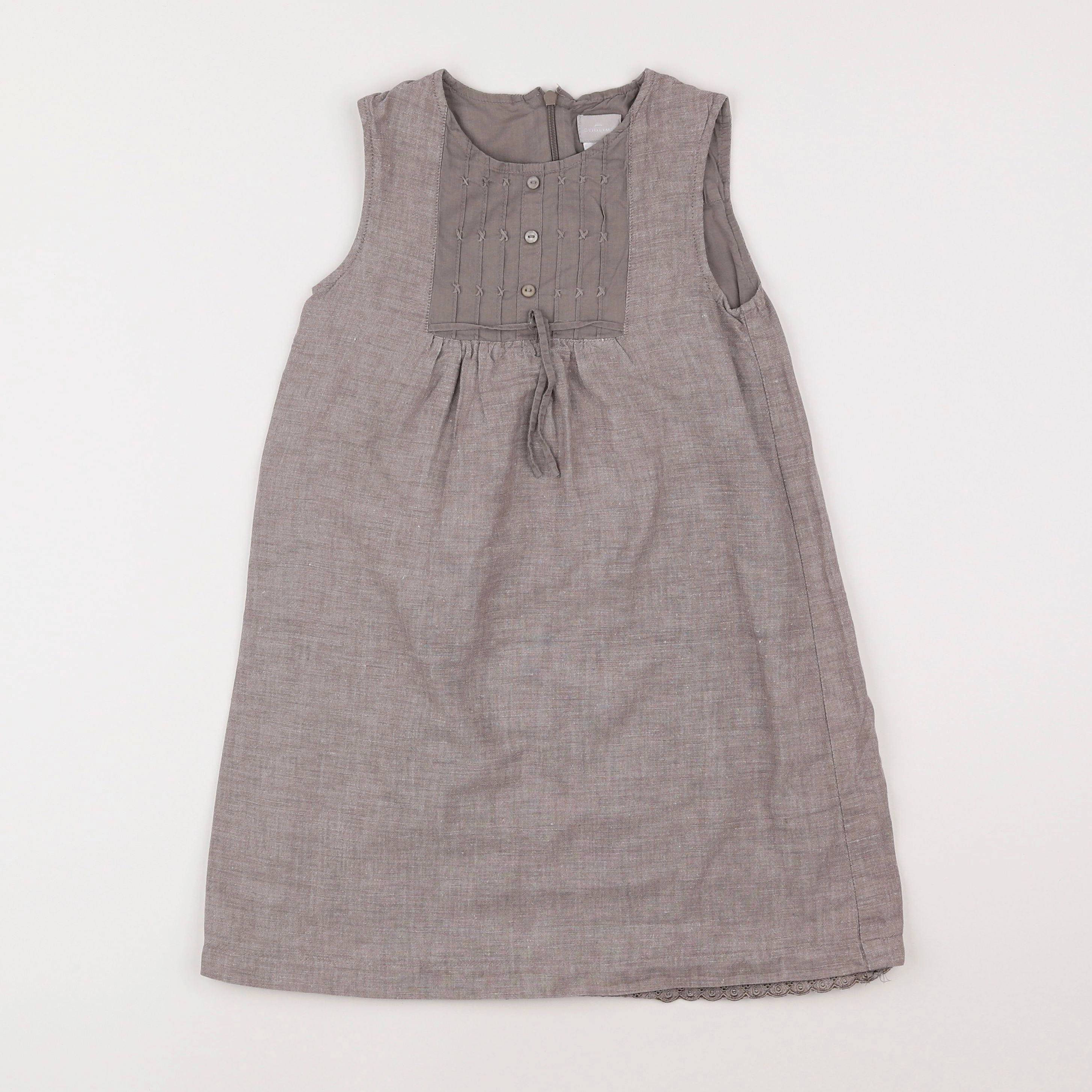 Cyrillus - robe gris - 7 ans