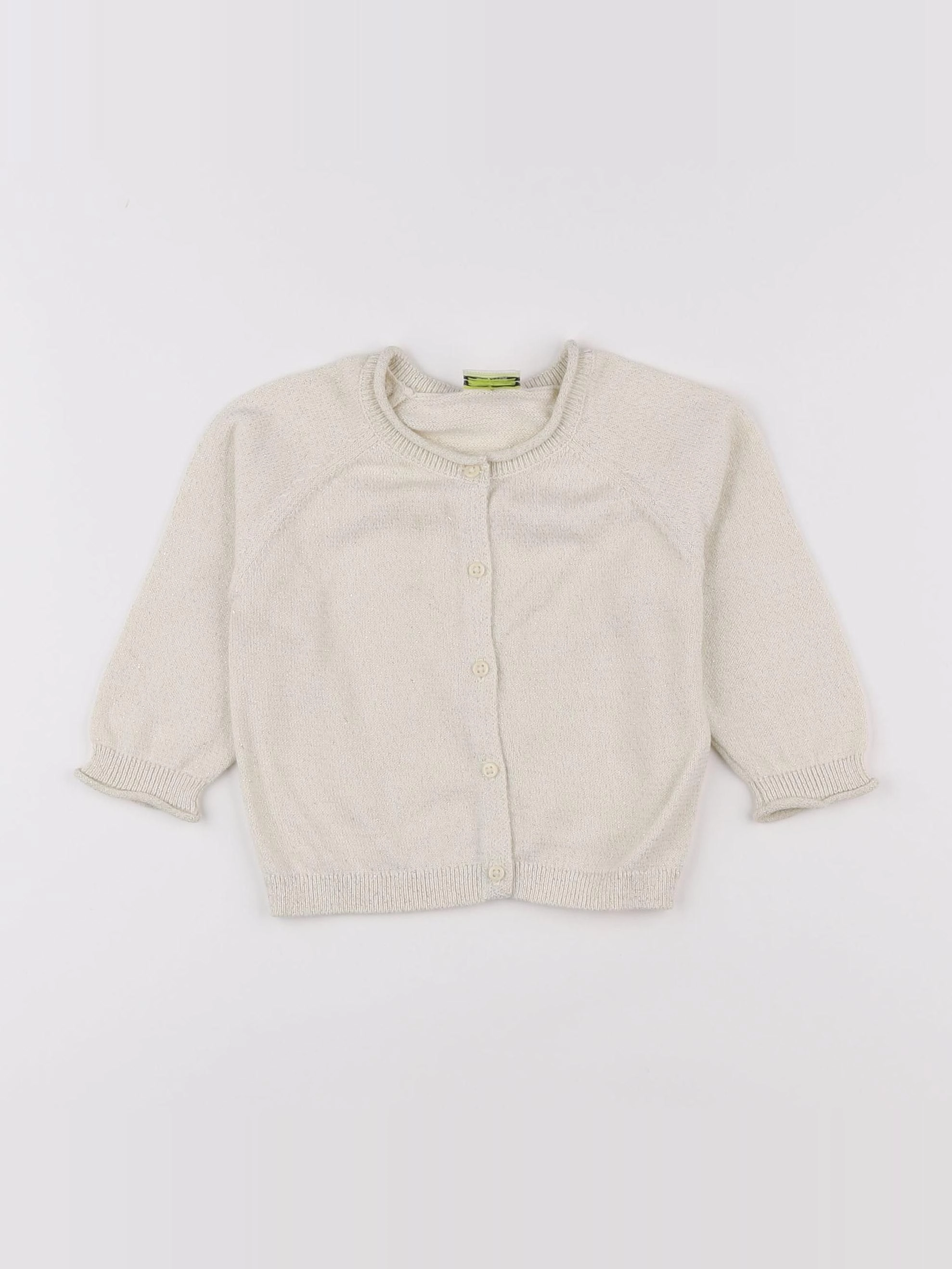 Tape à l'oeil - gilet beige - 12 mois