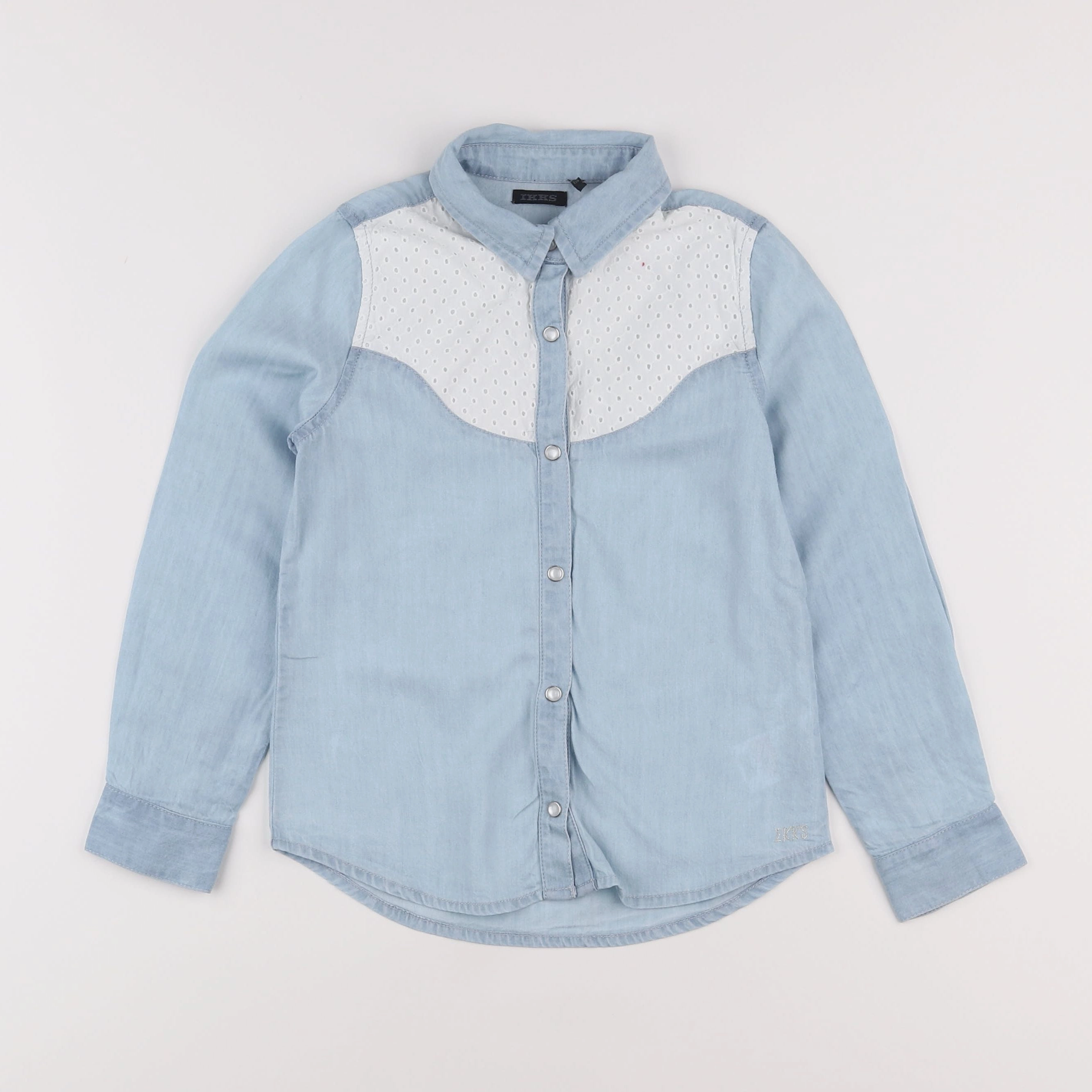 IKKS - blouse bleu - 6 ans