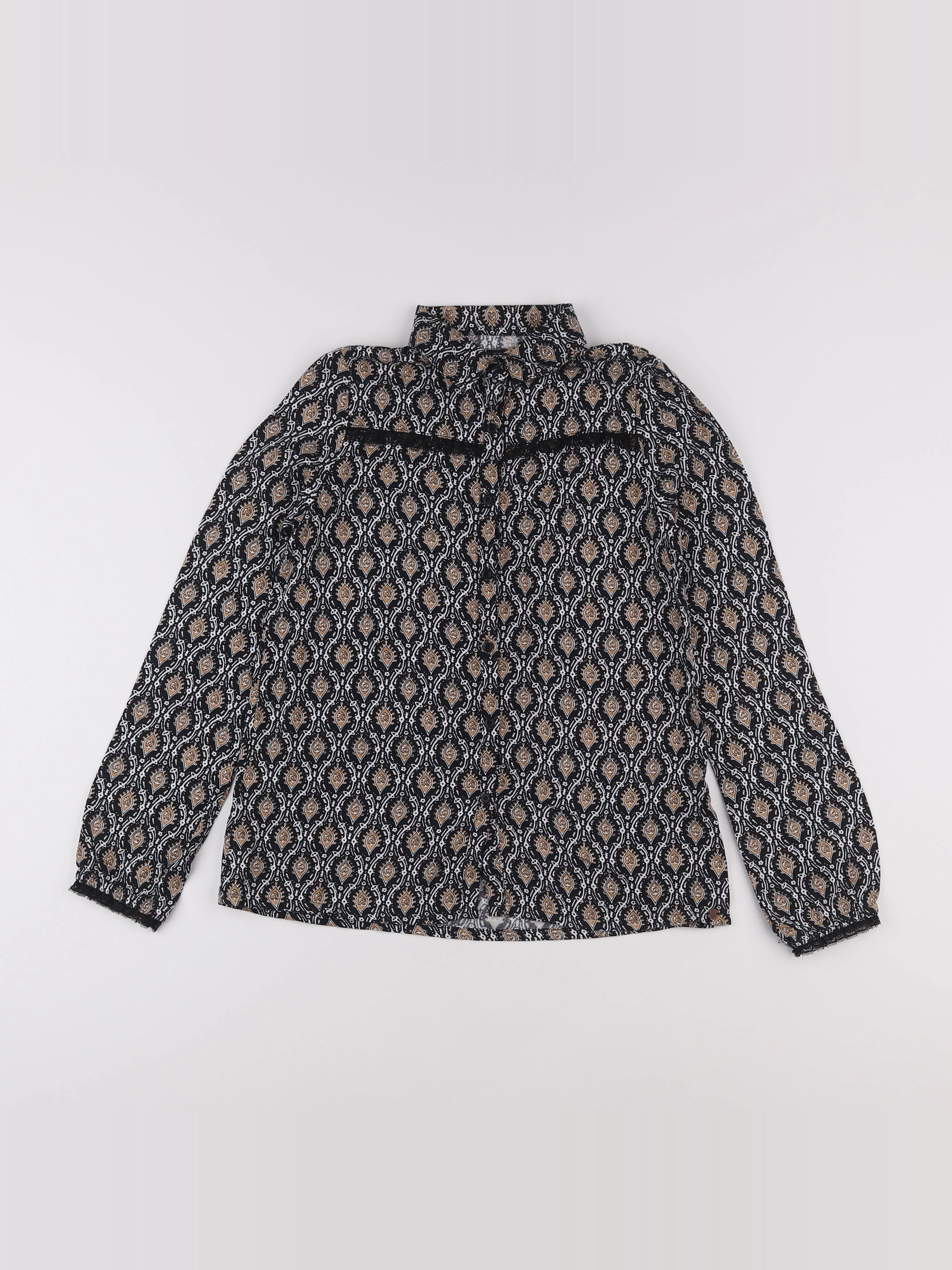 IKKS - blouse noir - 10 ans