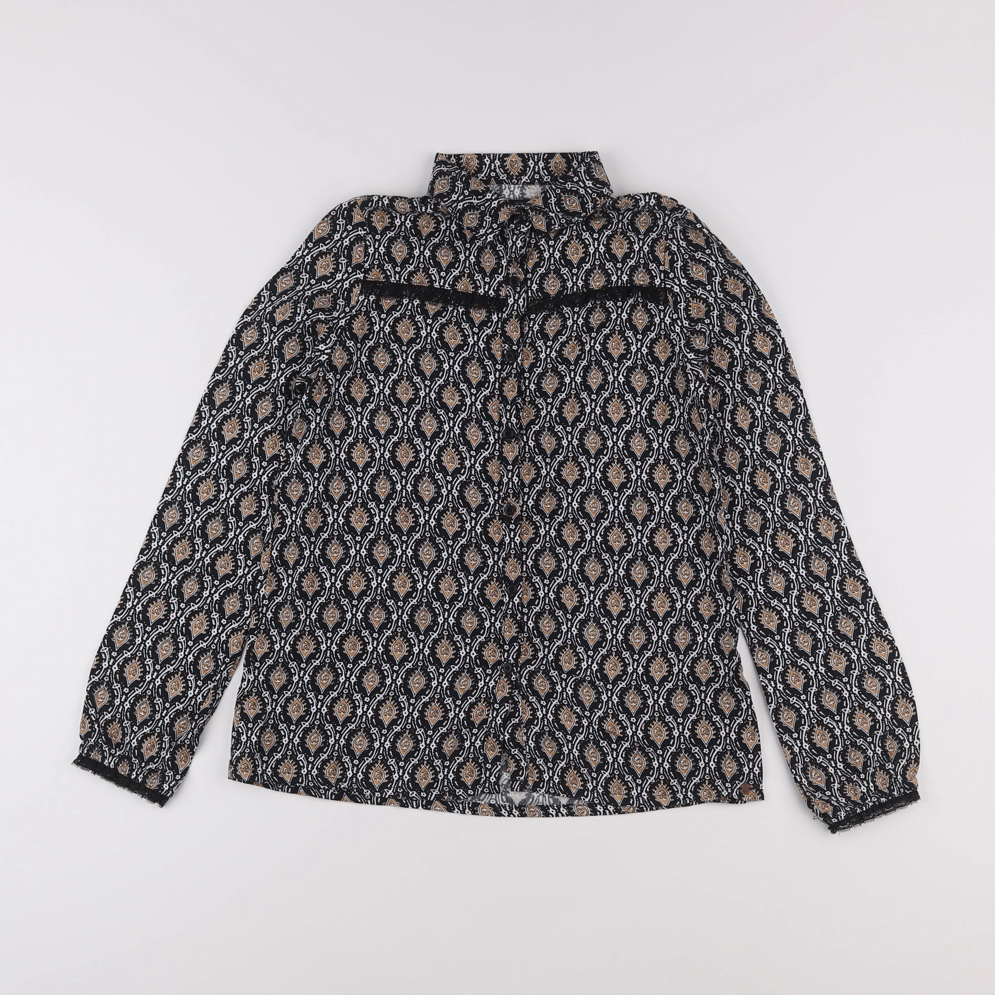 IKKS - blouse noir - 10 ans