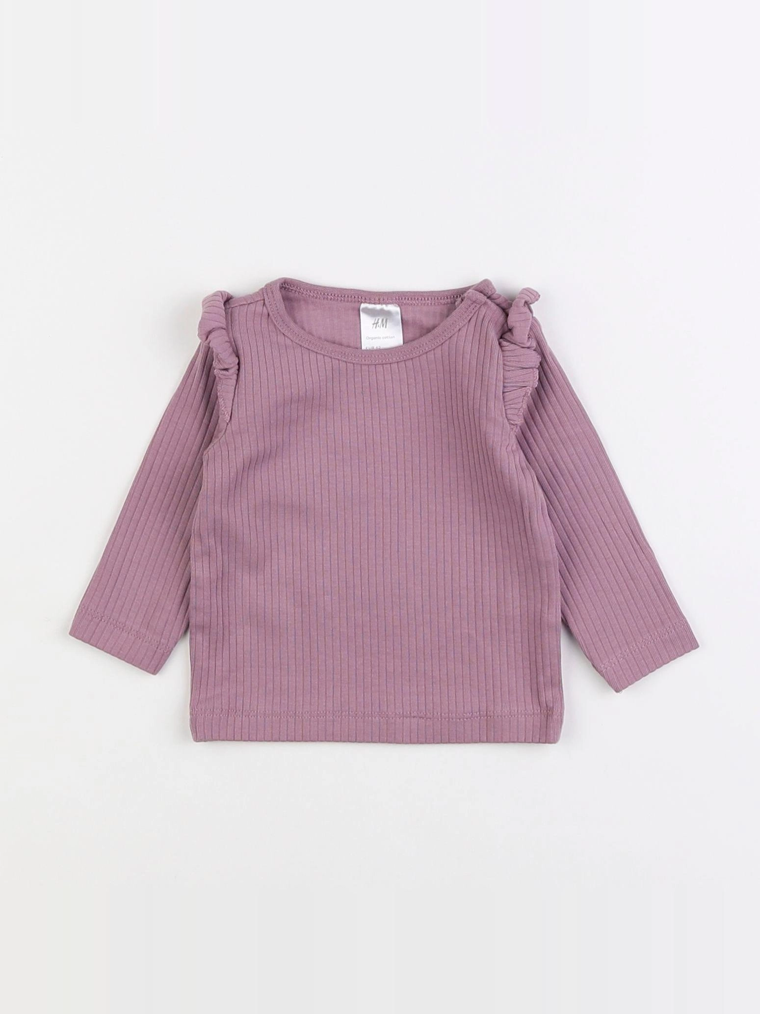 H&M - tee-shirt violet - 3 mois