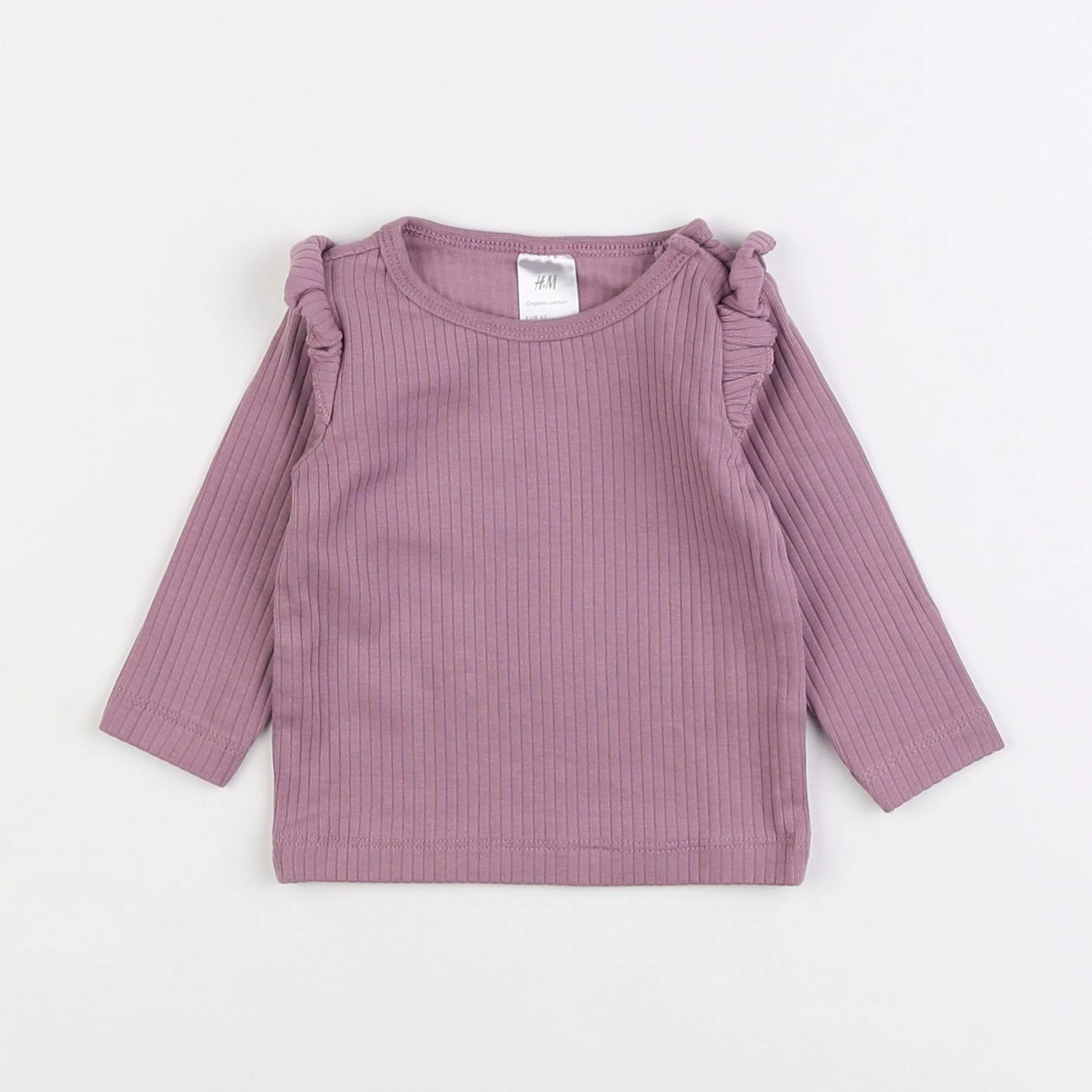 H&M - tee-shirt violet - 3 mois