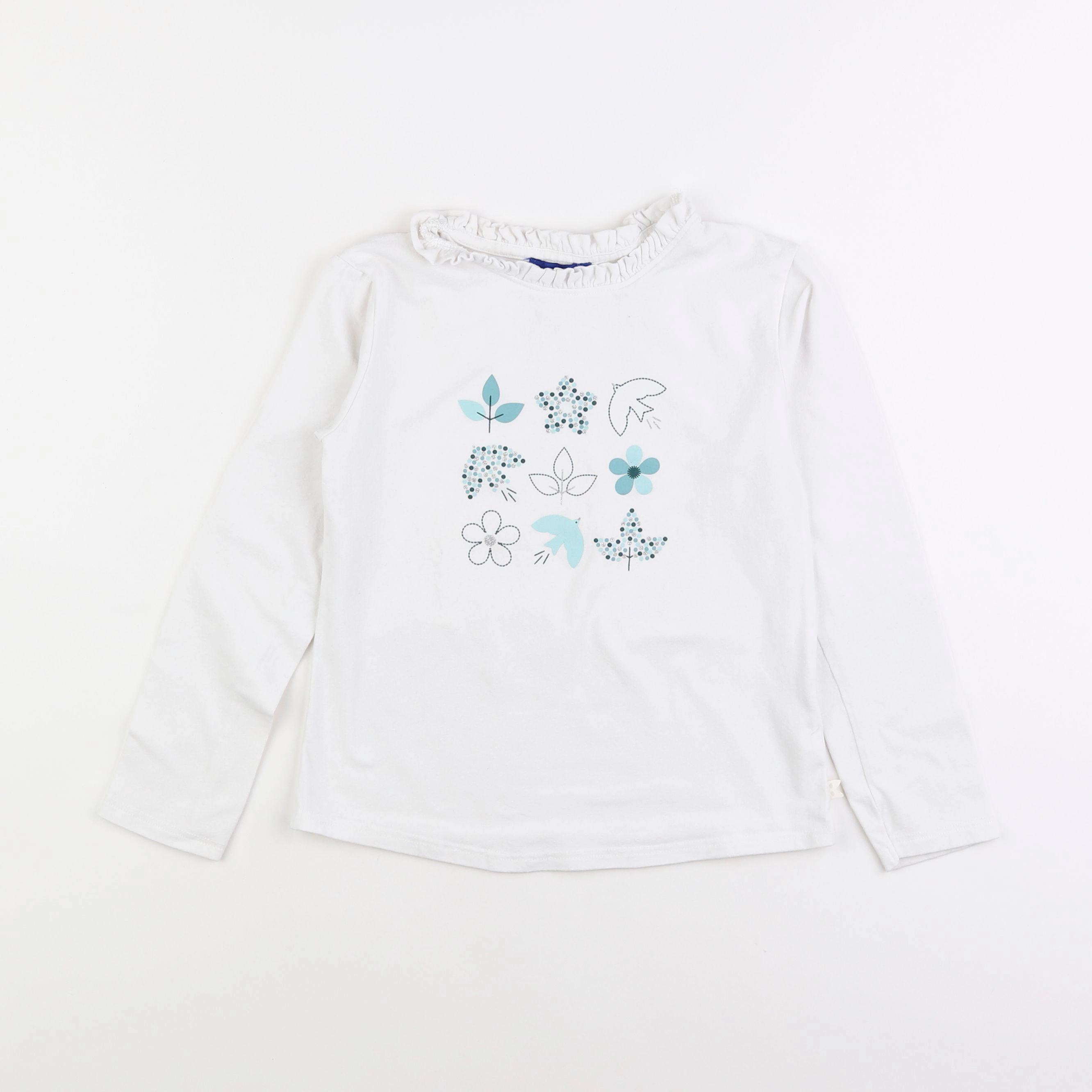 Okaidi - tee-shirt blanc - 8 ans