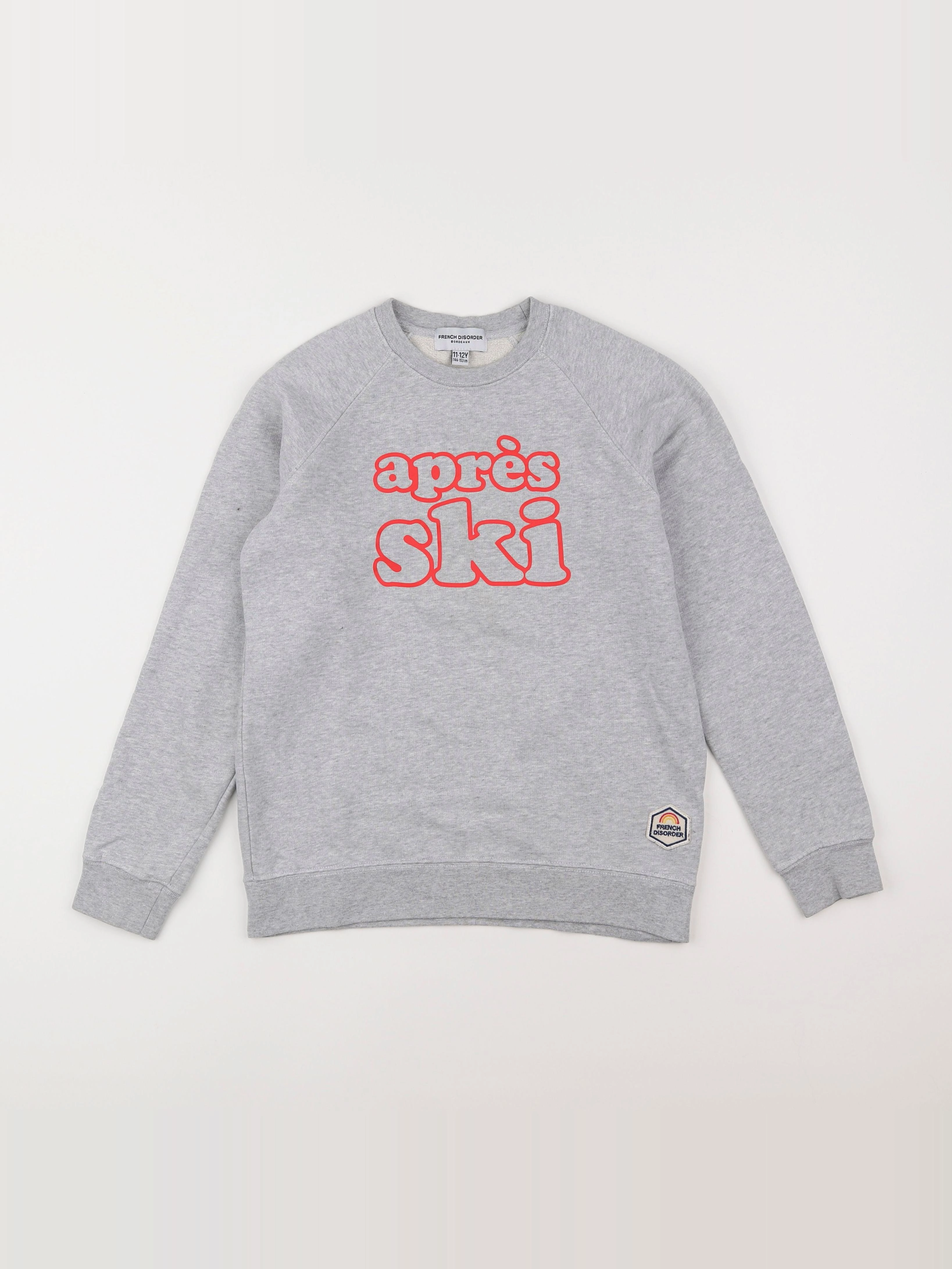 French Disorder - sweat gris - 11/12 ans