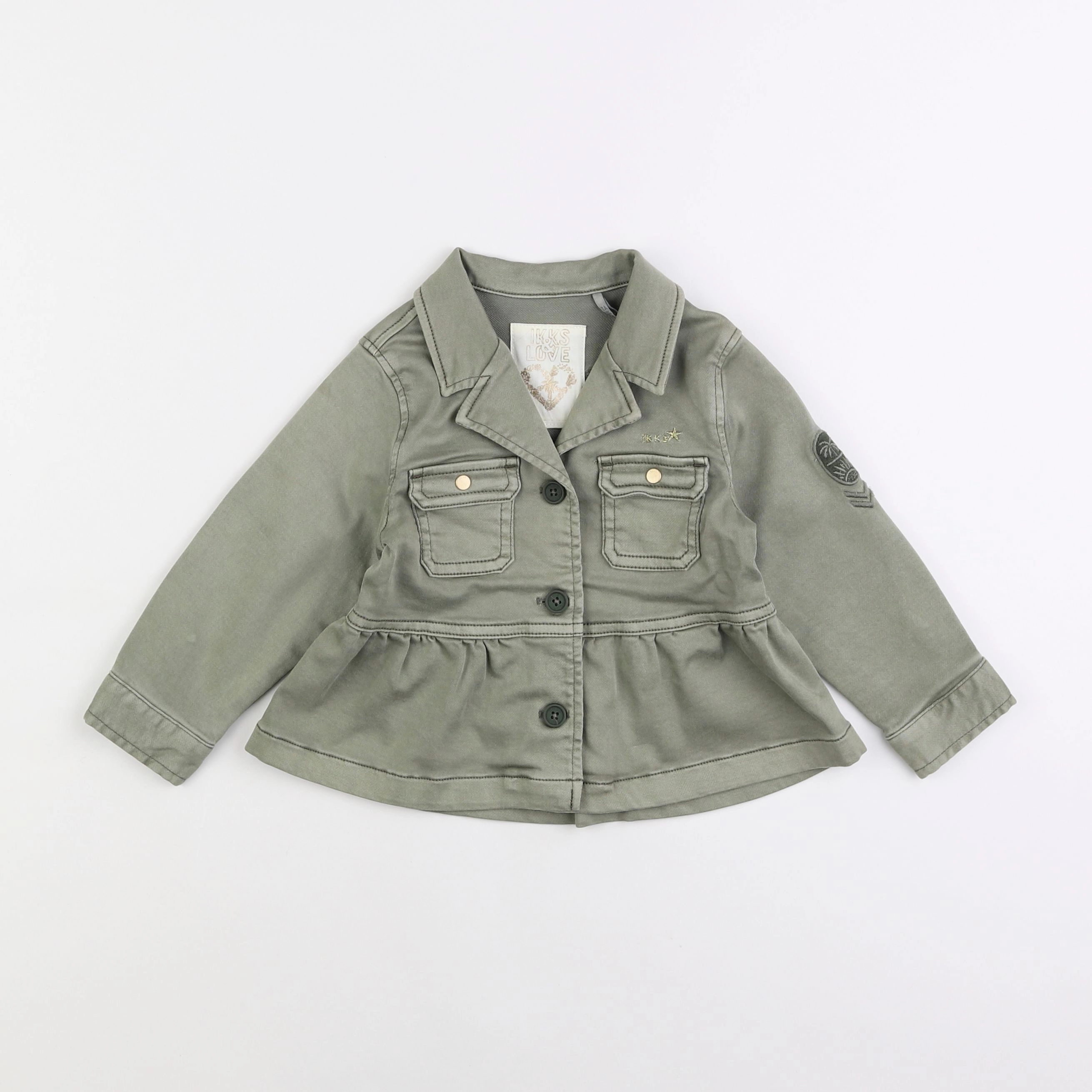 IKKS - veste imprimé au dos vert - 2 ans