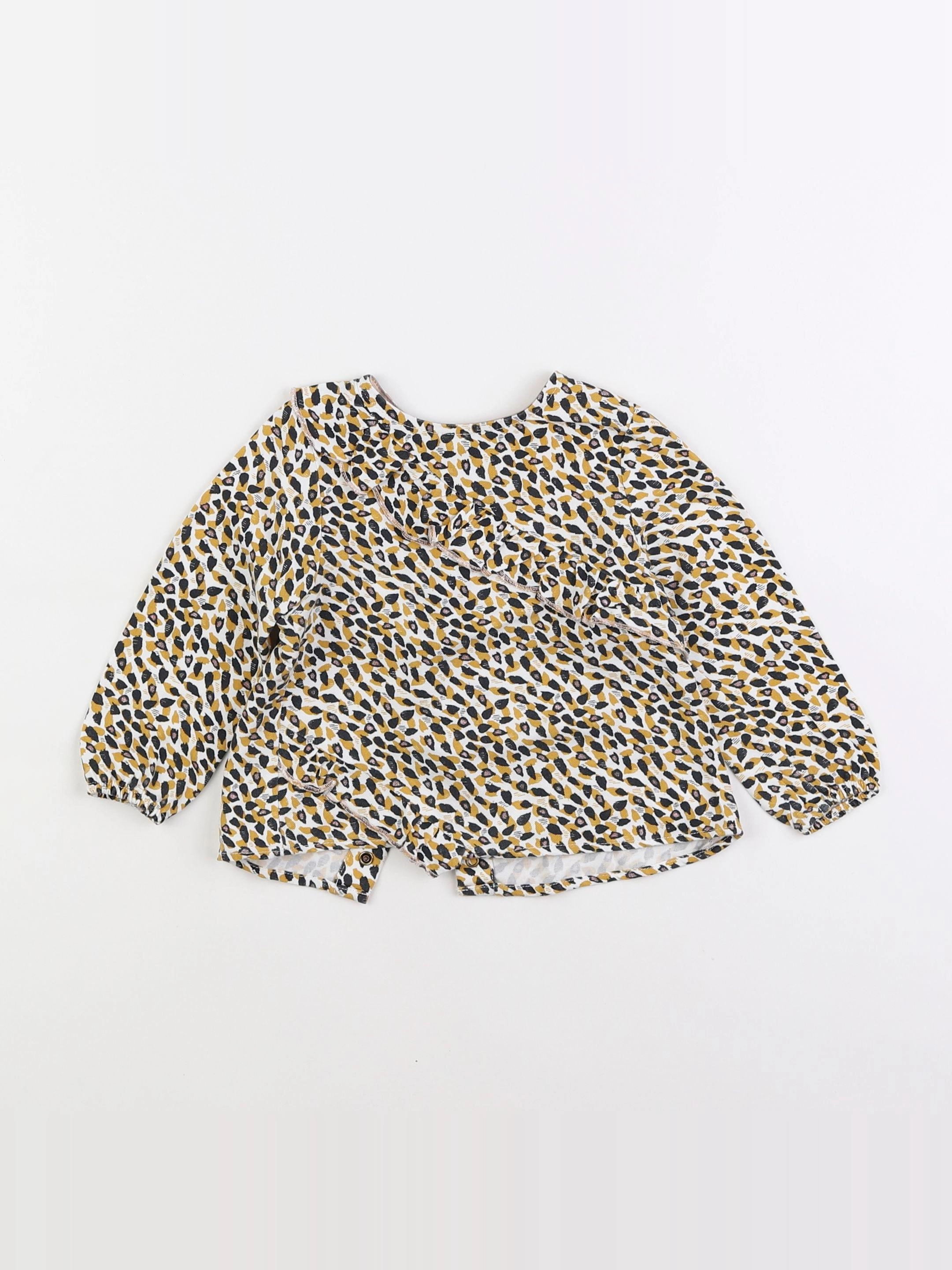 IKKS - blouse jaune, noir - 18 mois