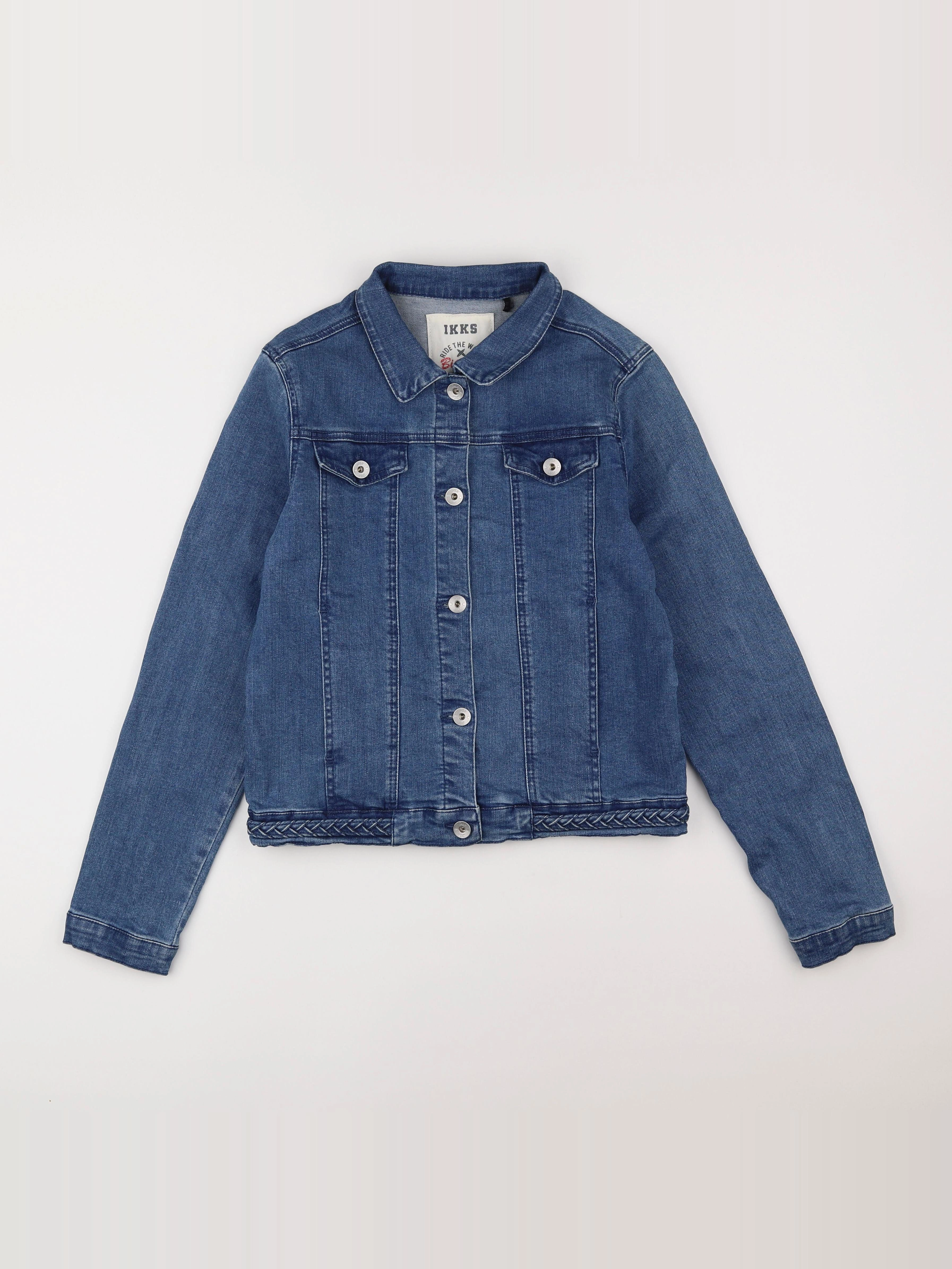 IKKS - veste imprimé au dos bleu - 14 ans