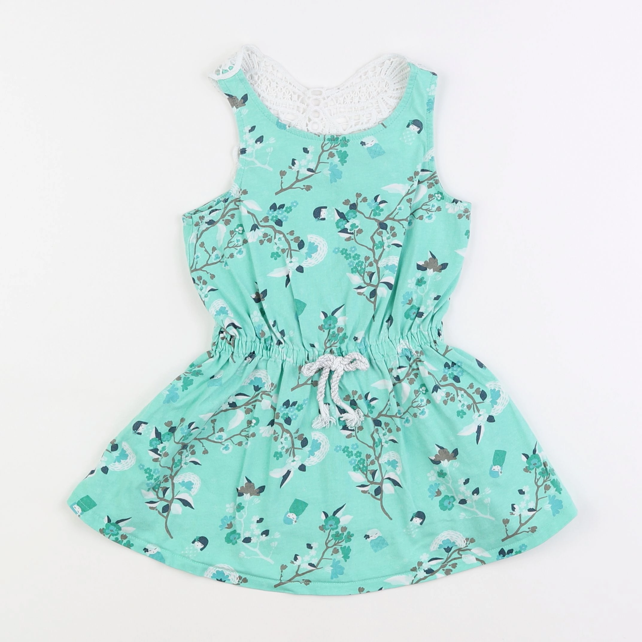 Vertbaudet - robe vert - 4 ans