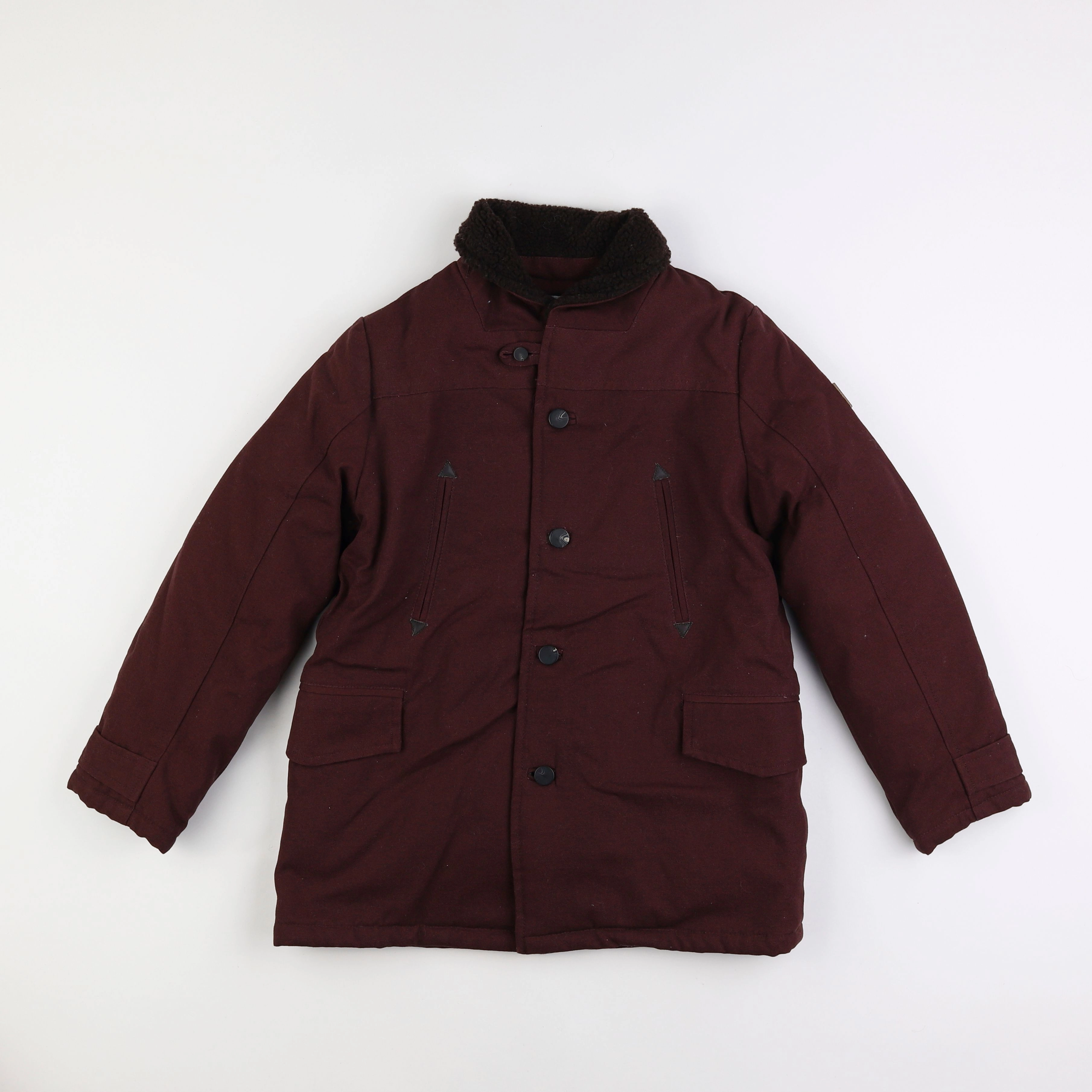 Jacadi - manteau rouge, violet - 10 ans