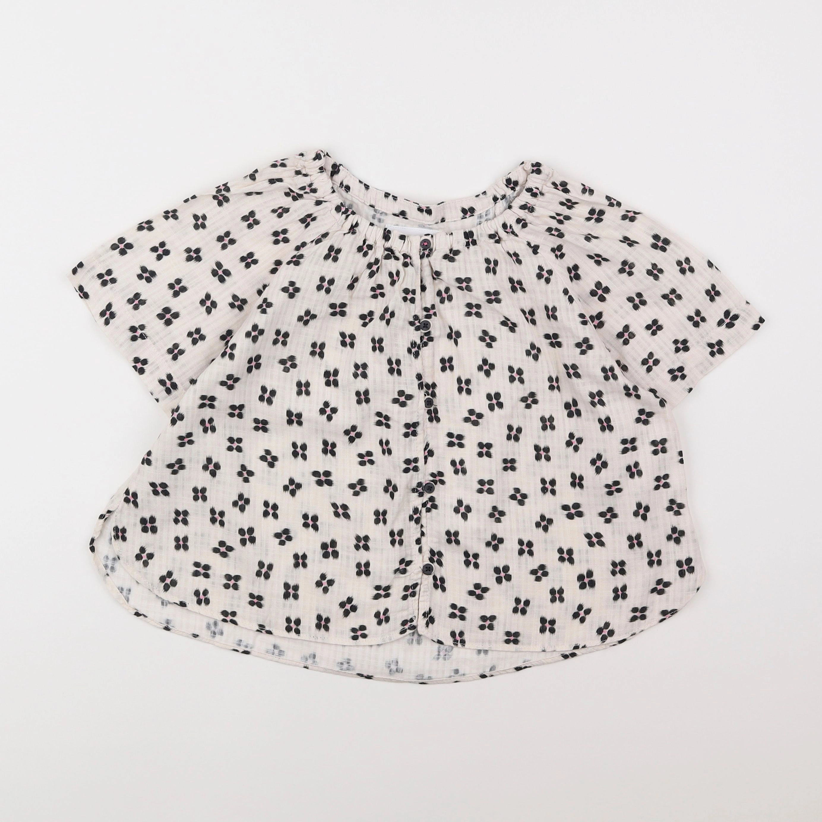 Zara - blouse noir - 8/9 ans