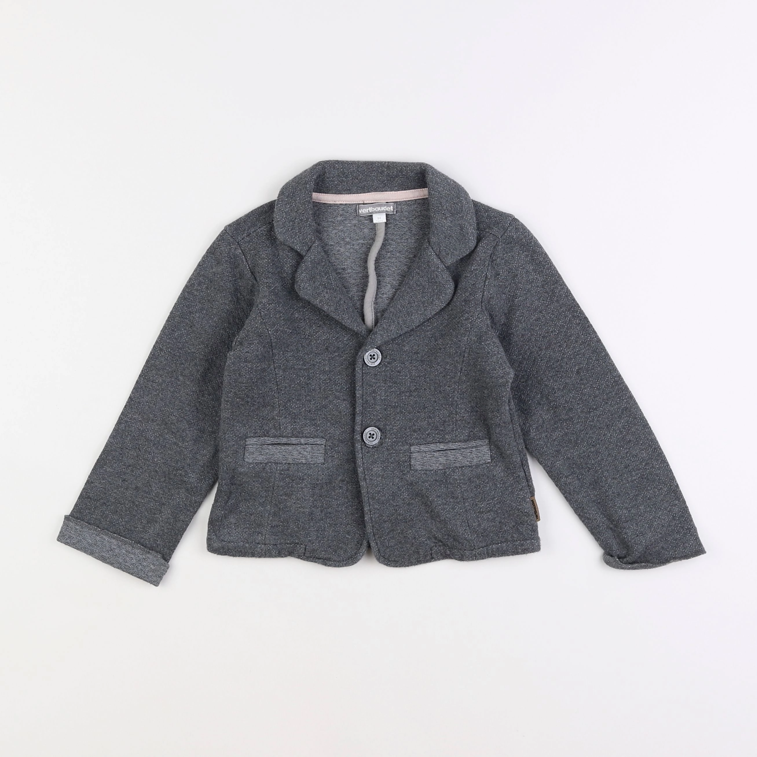 Vertbaudet - veste gris - 3 ans