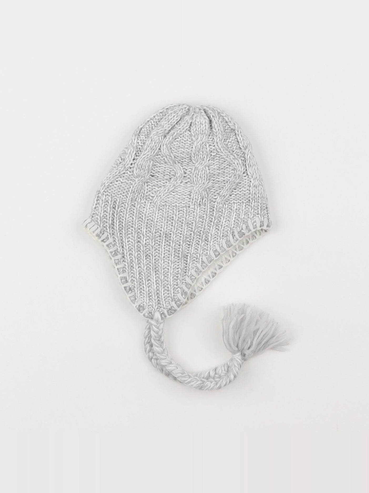 H&M - bonnet gris - 3/6 mois