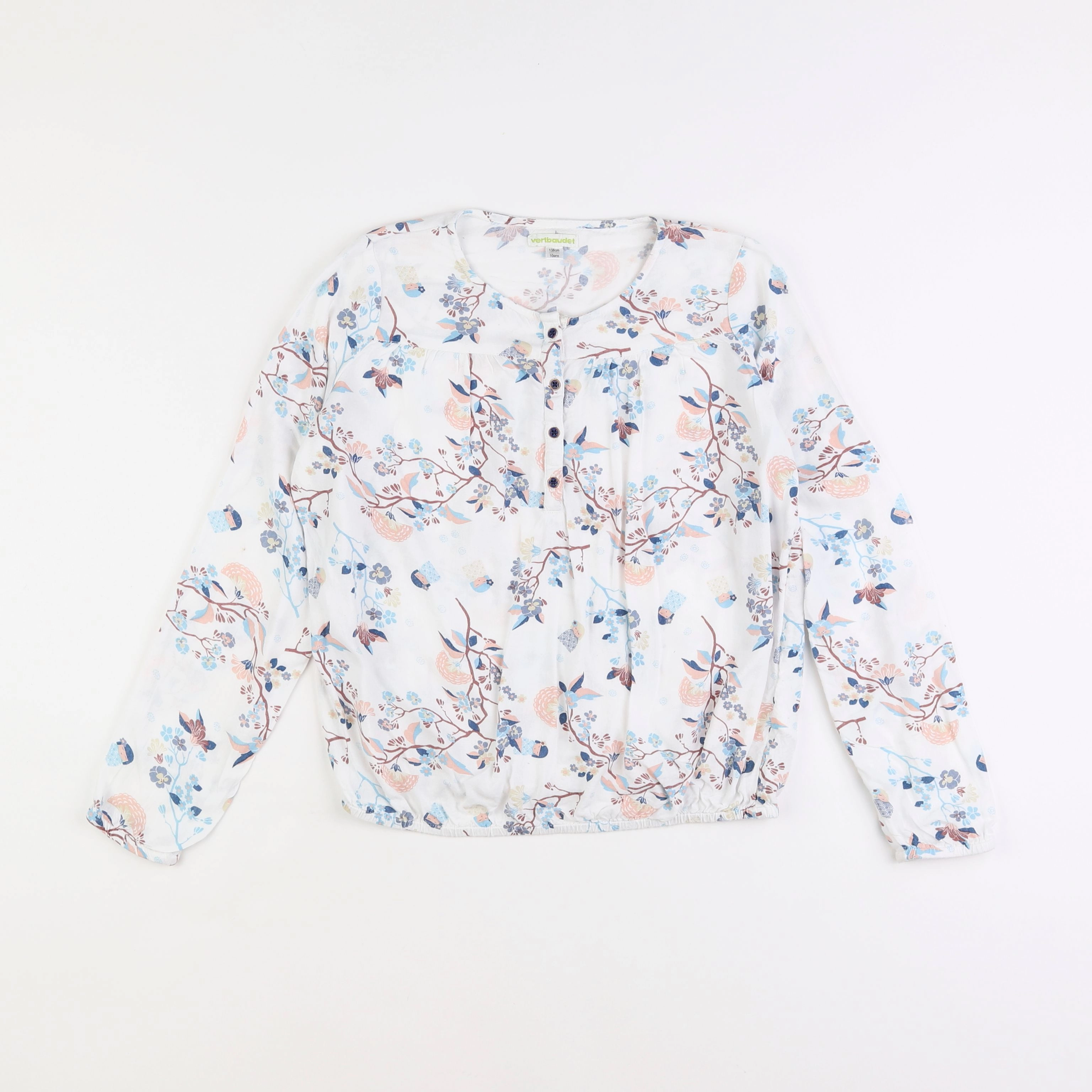 Vertbaudet - blouse multicolore - 10 ans