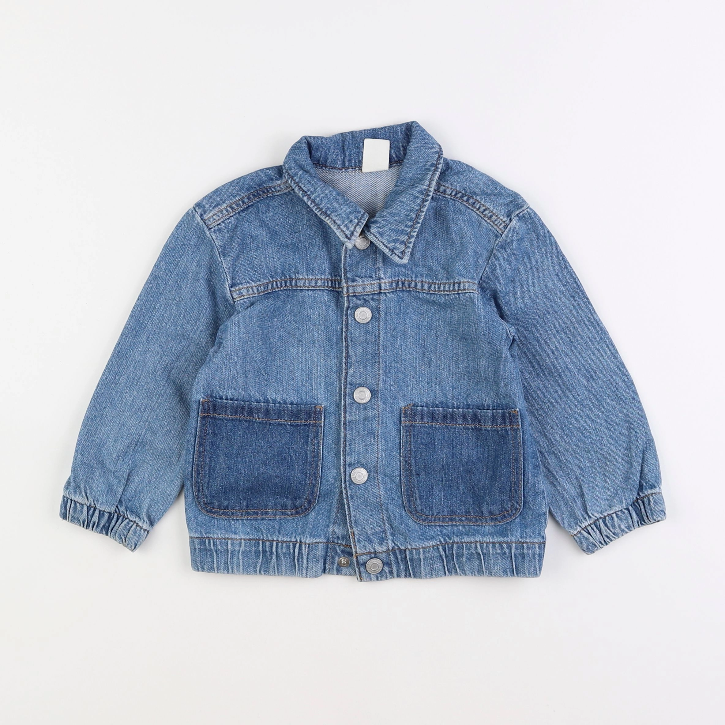 H&M - veste bleu - 2 ans