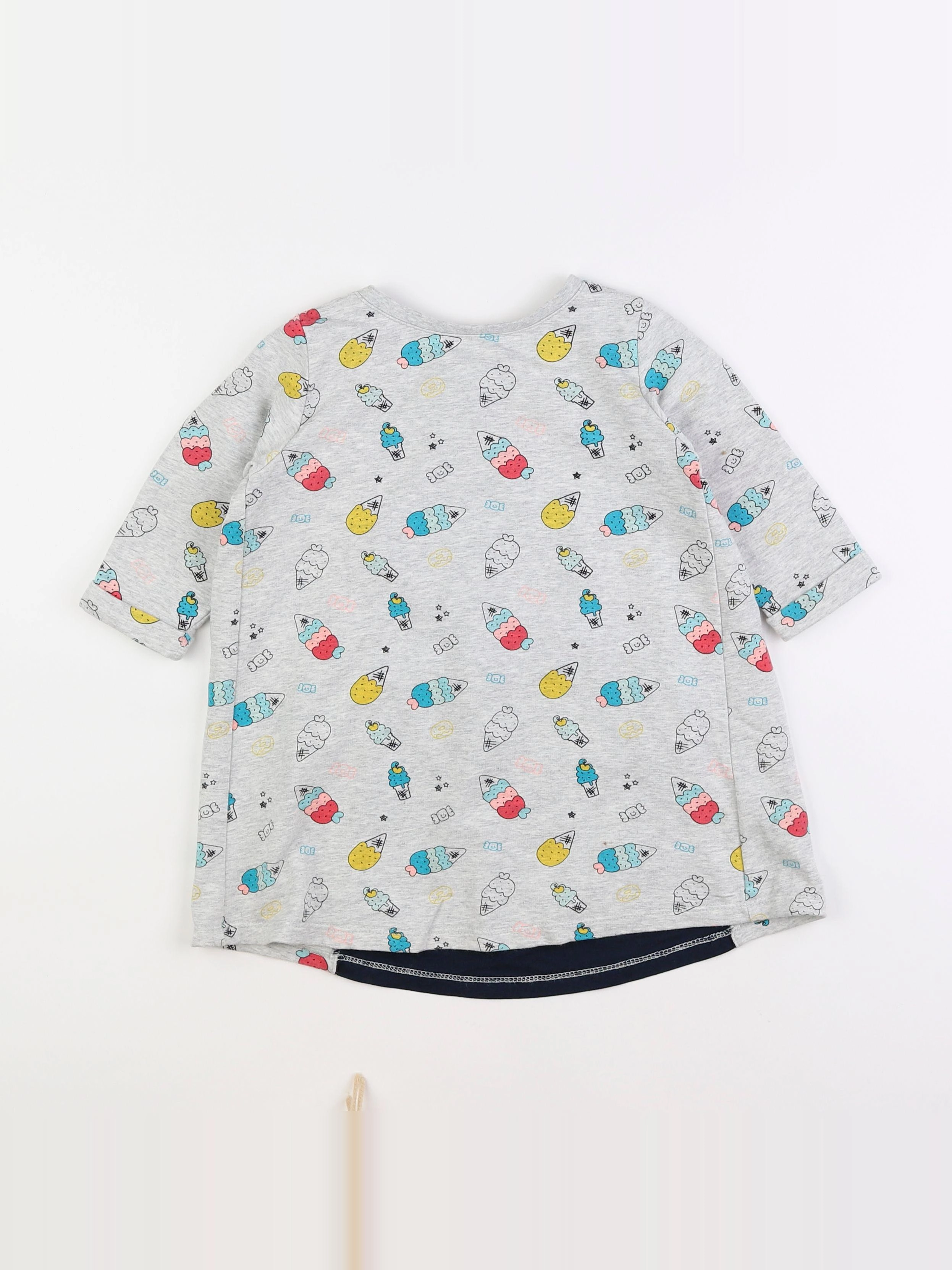 Vertbaudet - robe gris - 5 ans