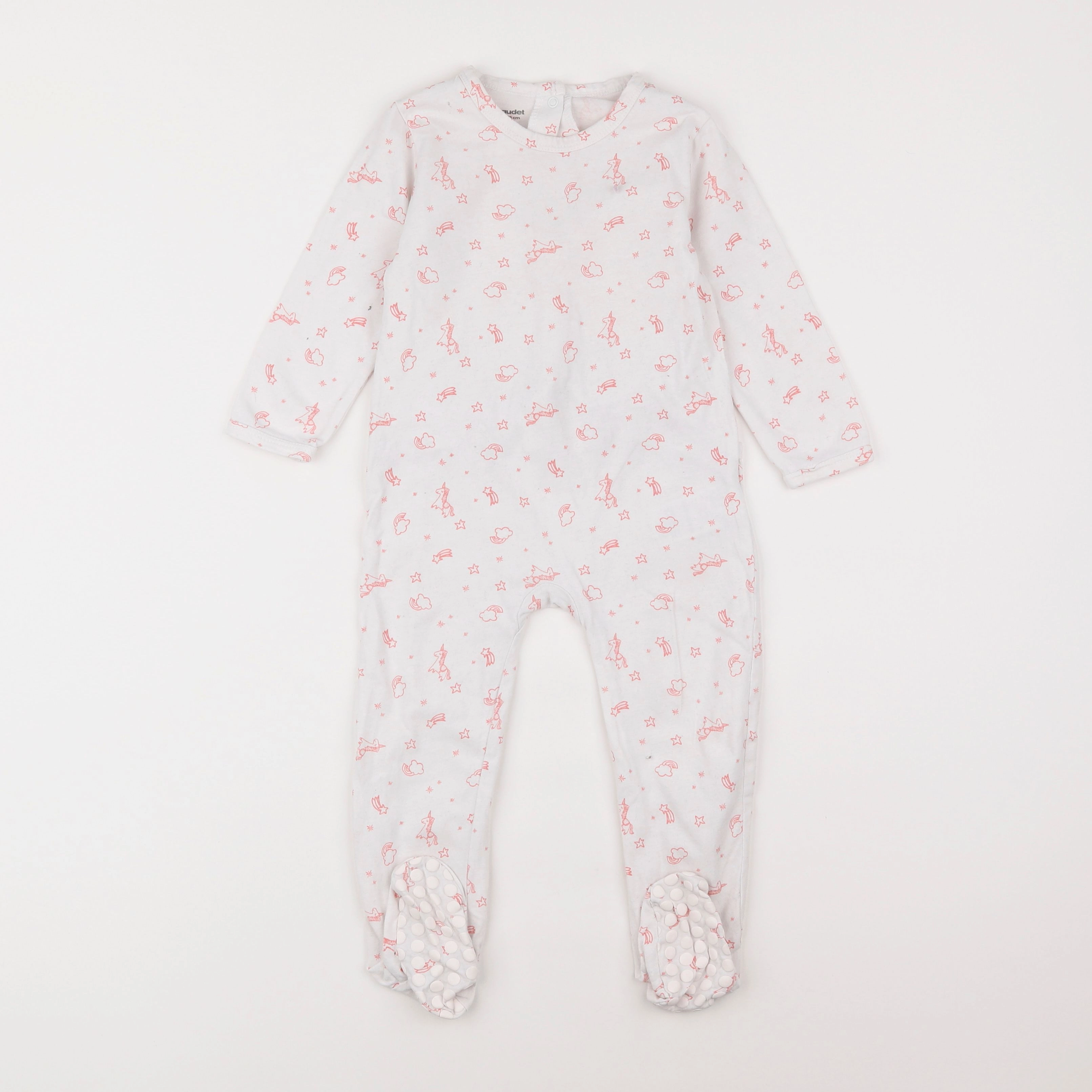 Vertbaudet - pyjama coton blanc - 2 ans