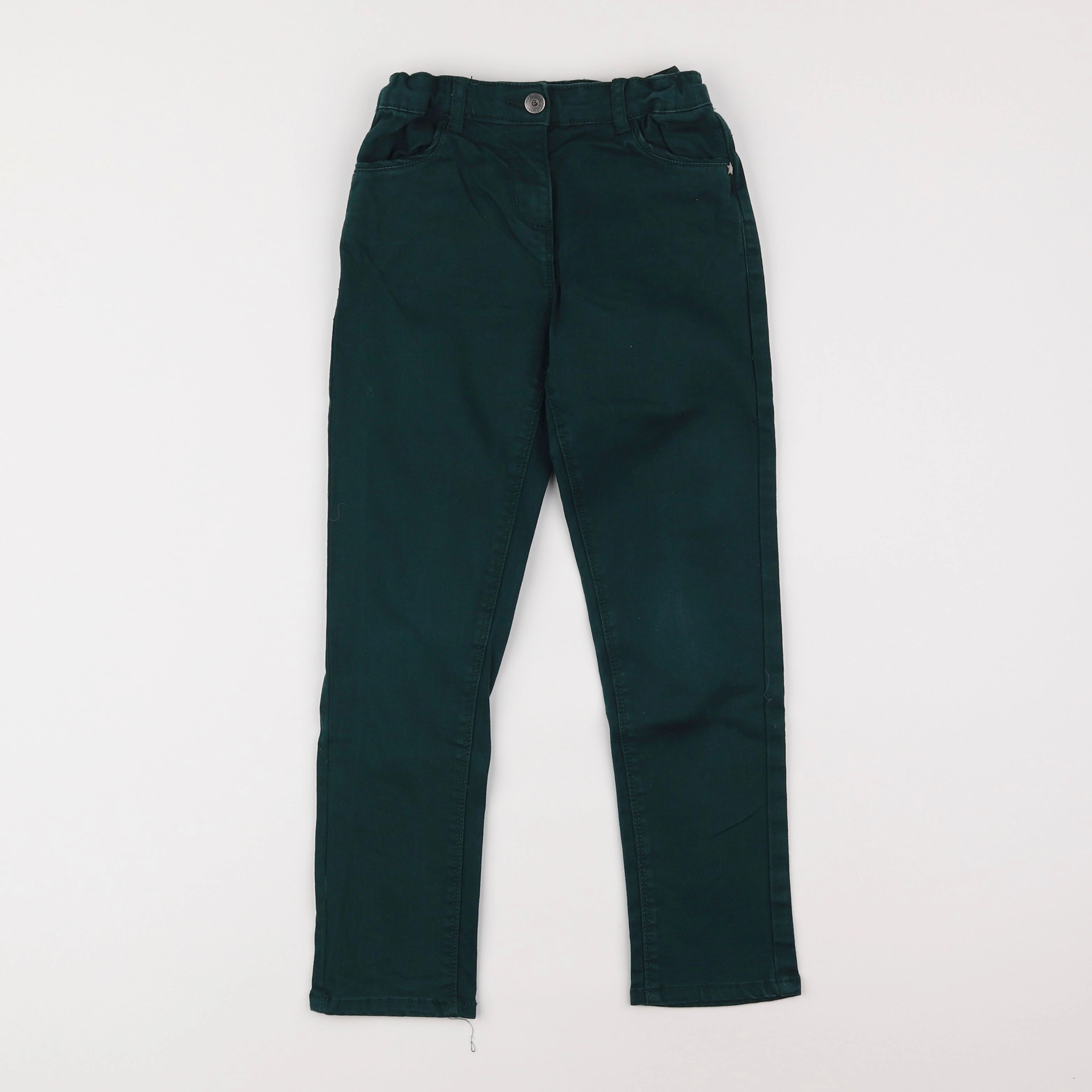 Vertbaudet - pantalon vert - 7 ans