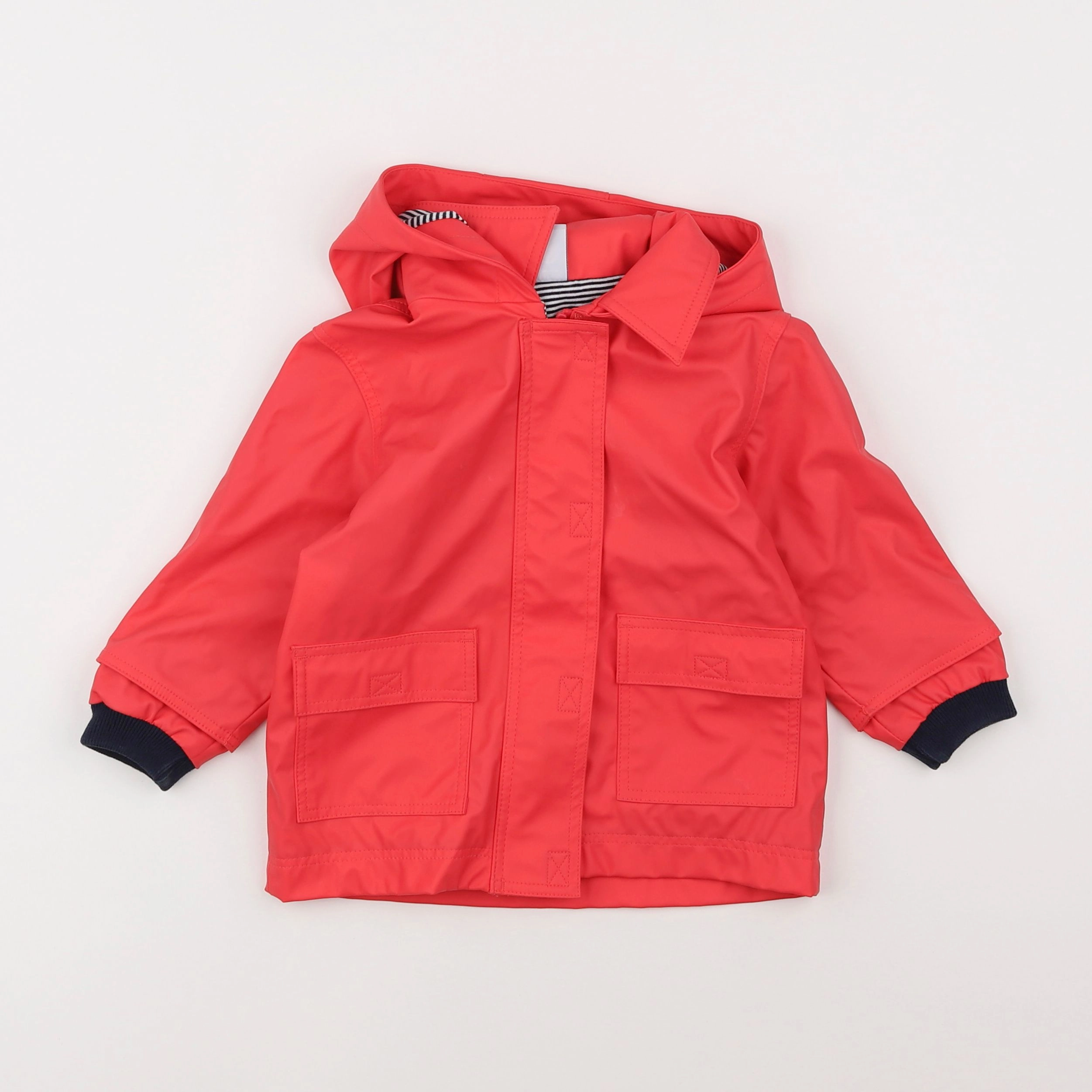 Petit Bateau - imperméable rose - 12 mois