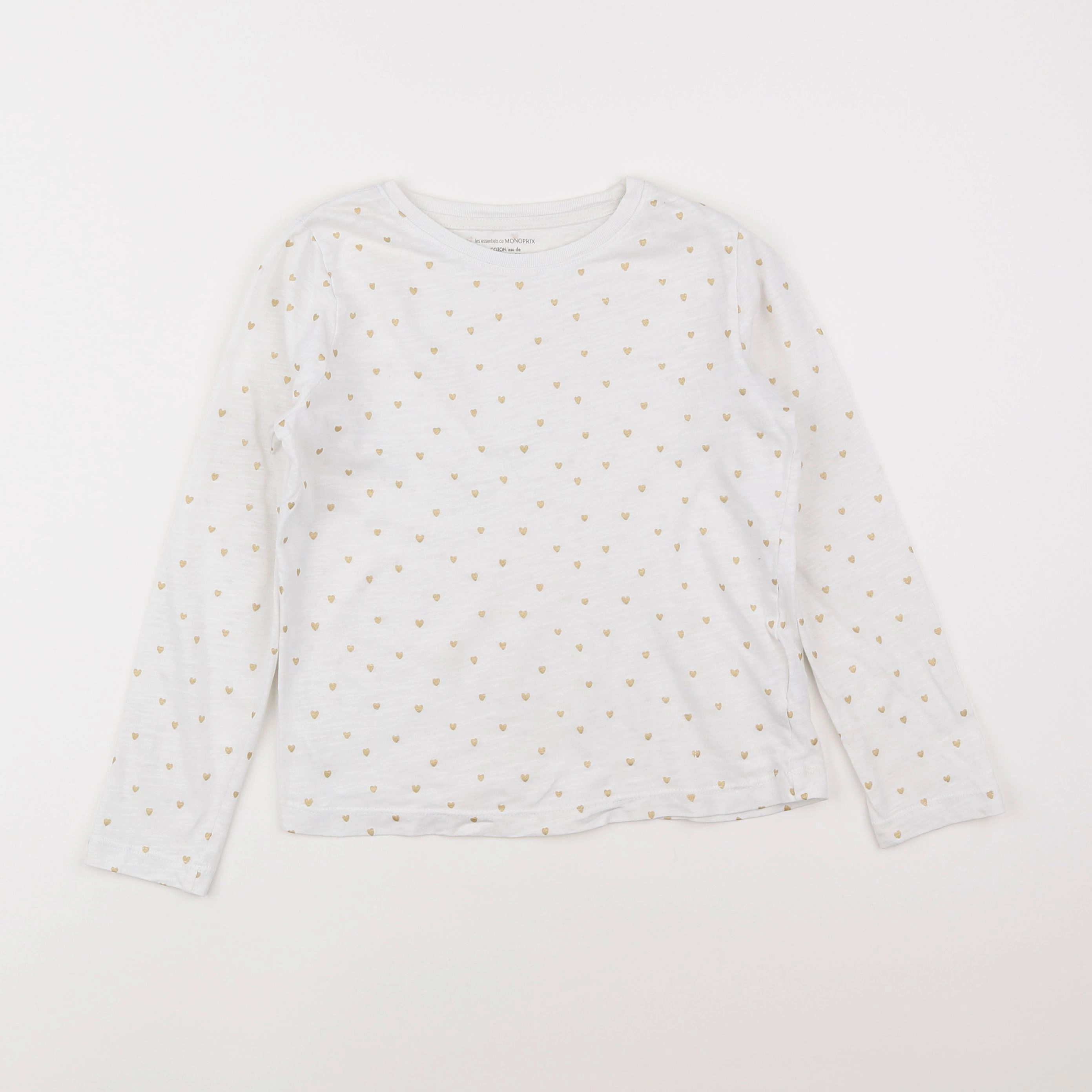 Monoprix - tee-shirt blanc - 8 ans