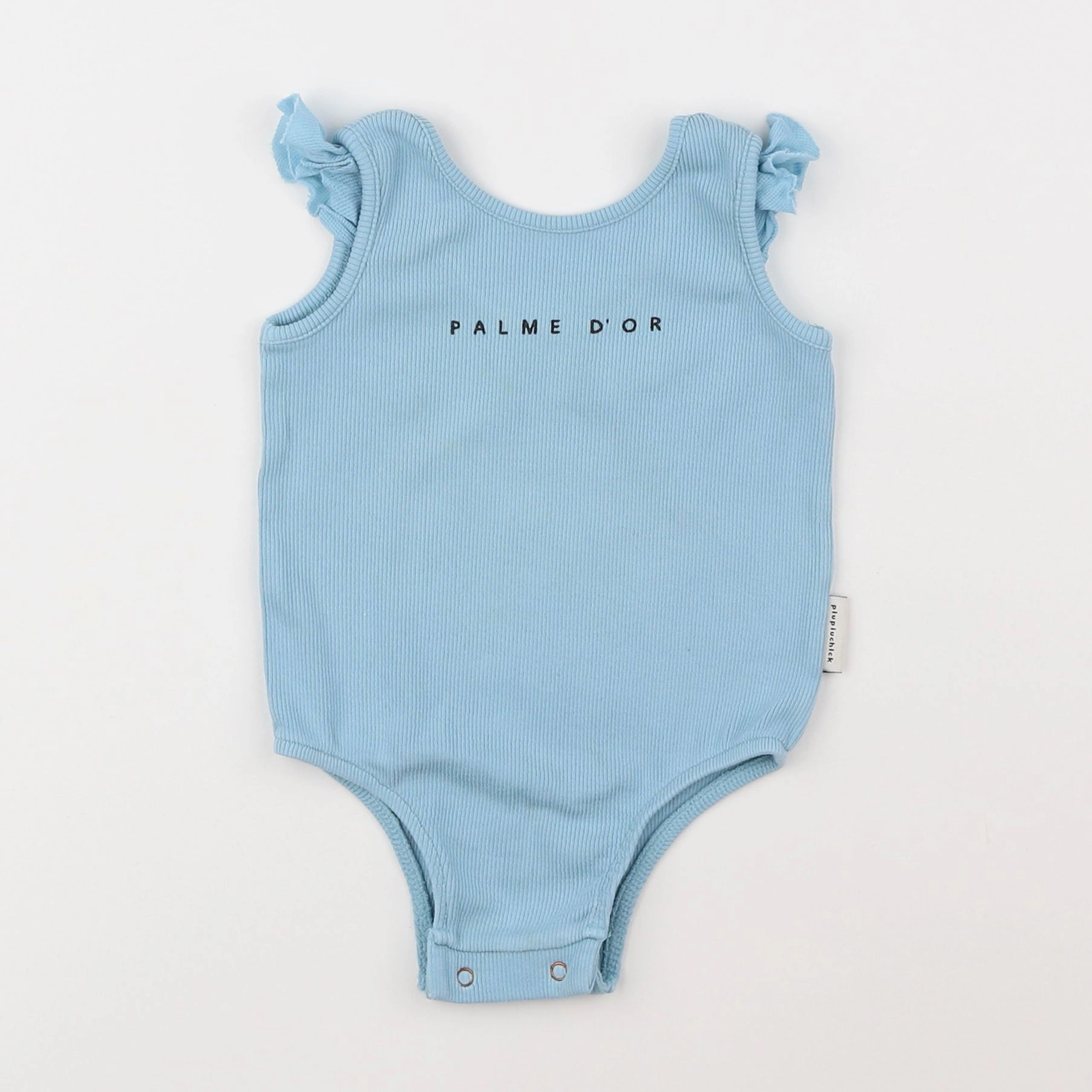 Piupiuchick - body tee-shirt bleu - 3 ans