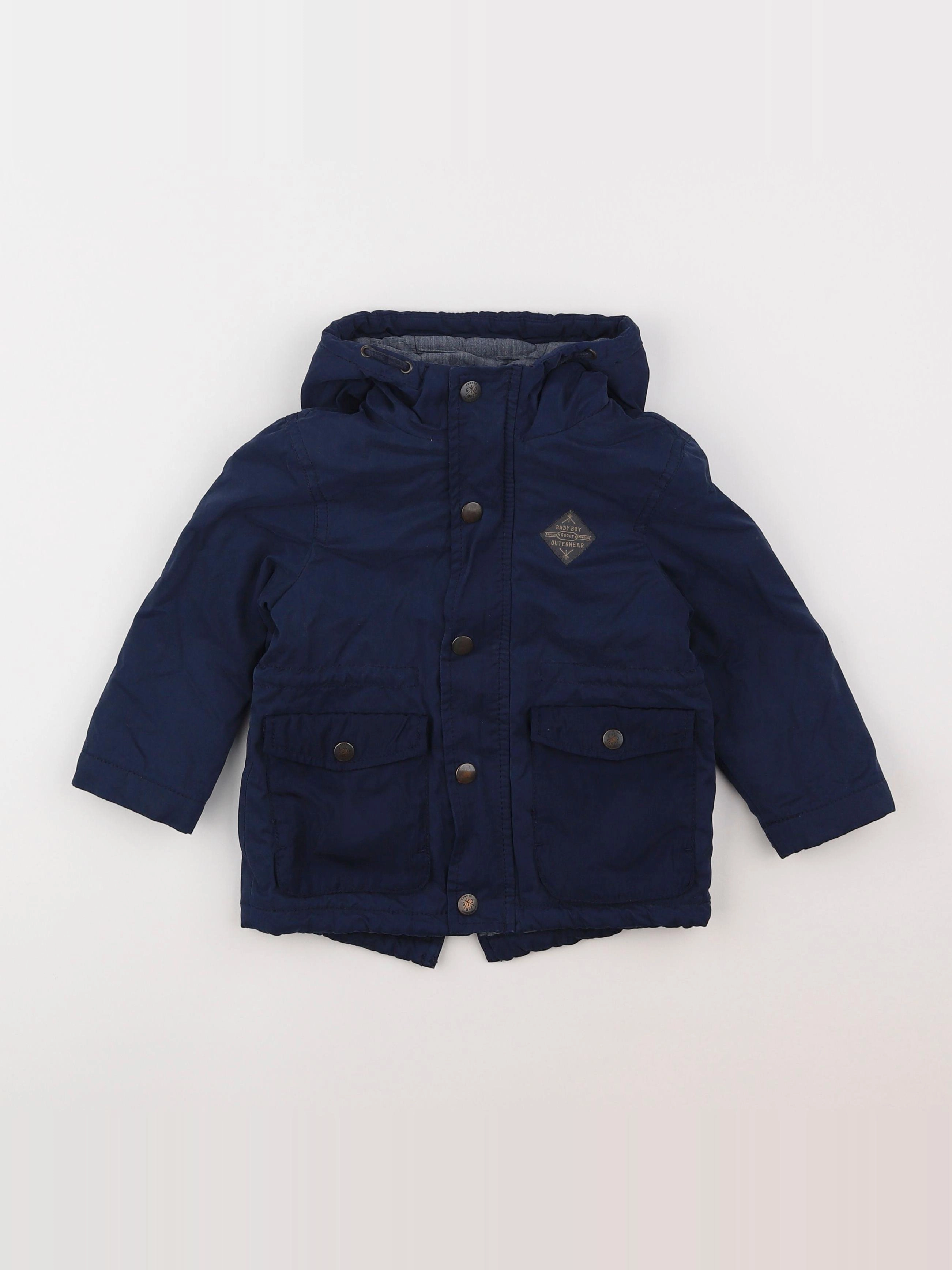 Zara - manteau bleu - 18 mois à 2 ans