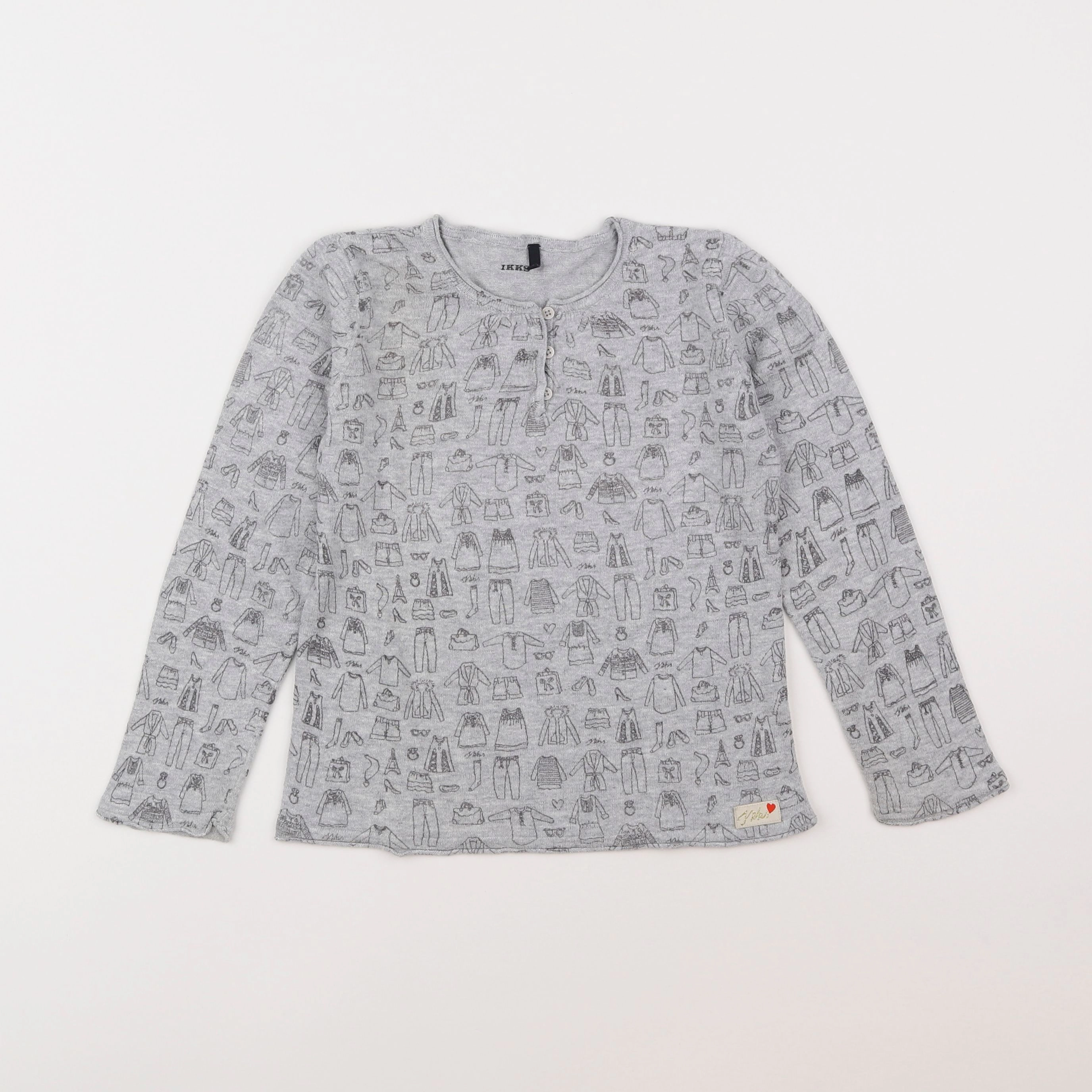 IKKS - pull gris - 5 ans