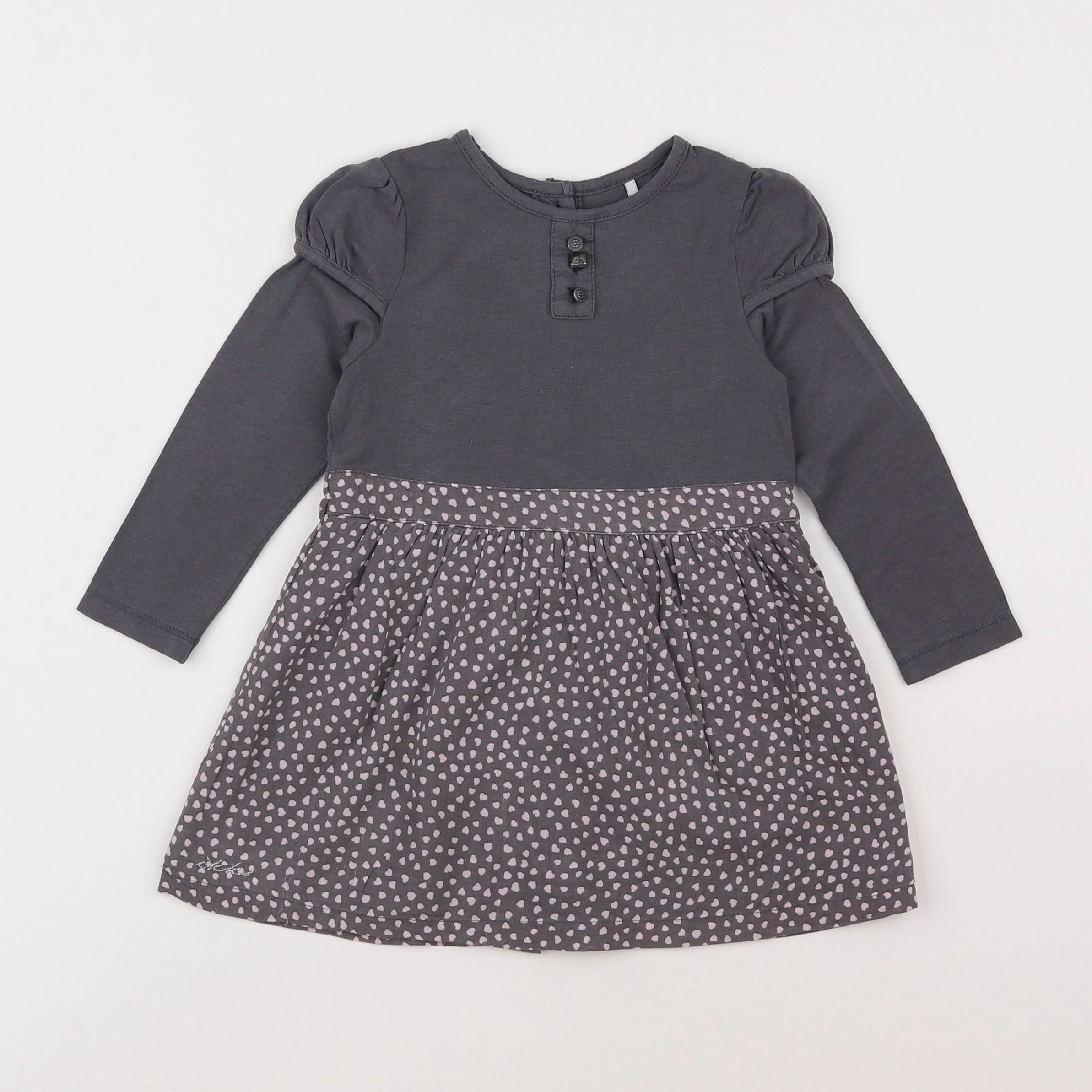 IKKS - robe gris - 2 ans