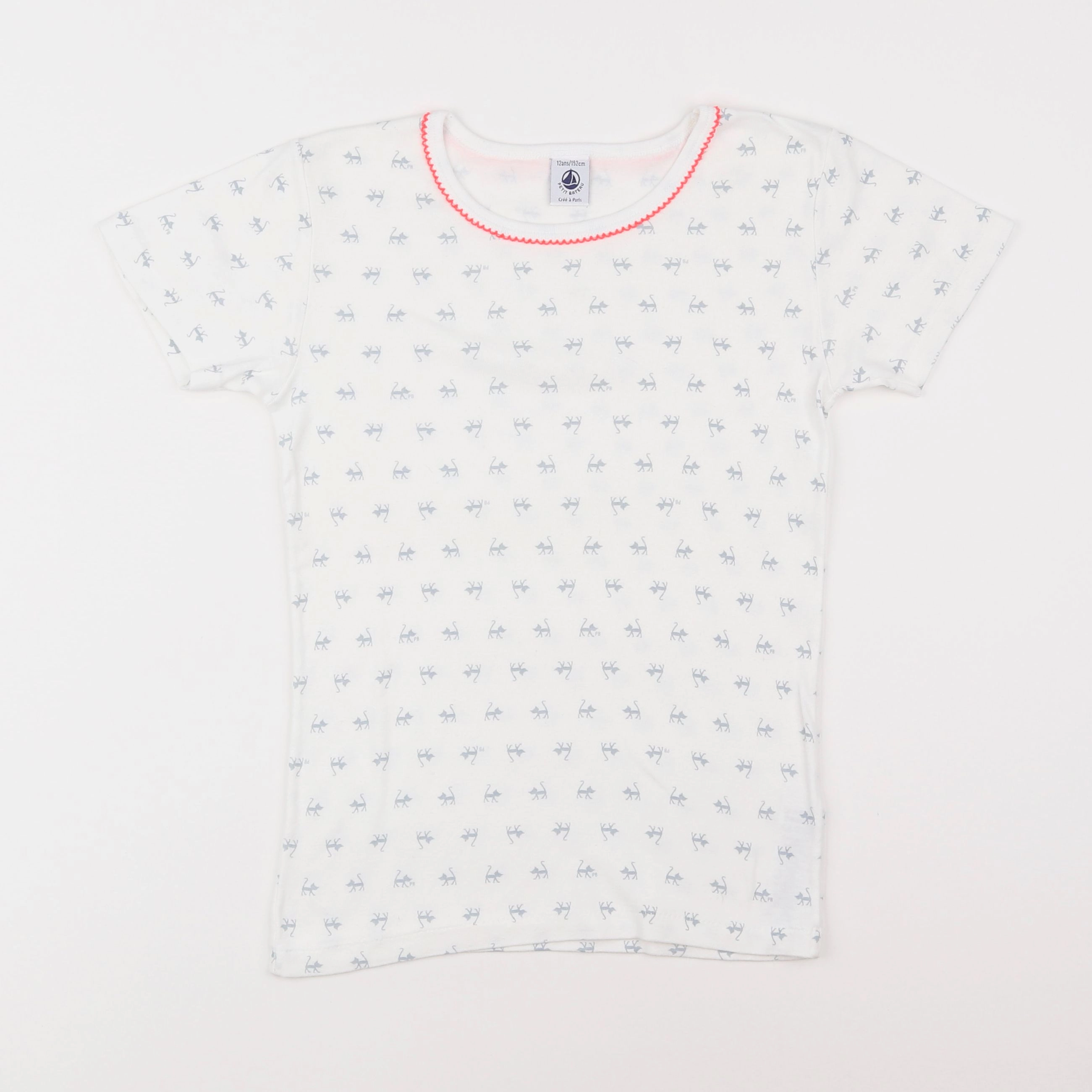 Petit Bateau - maillot de corps blanc - 12 ans