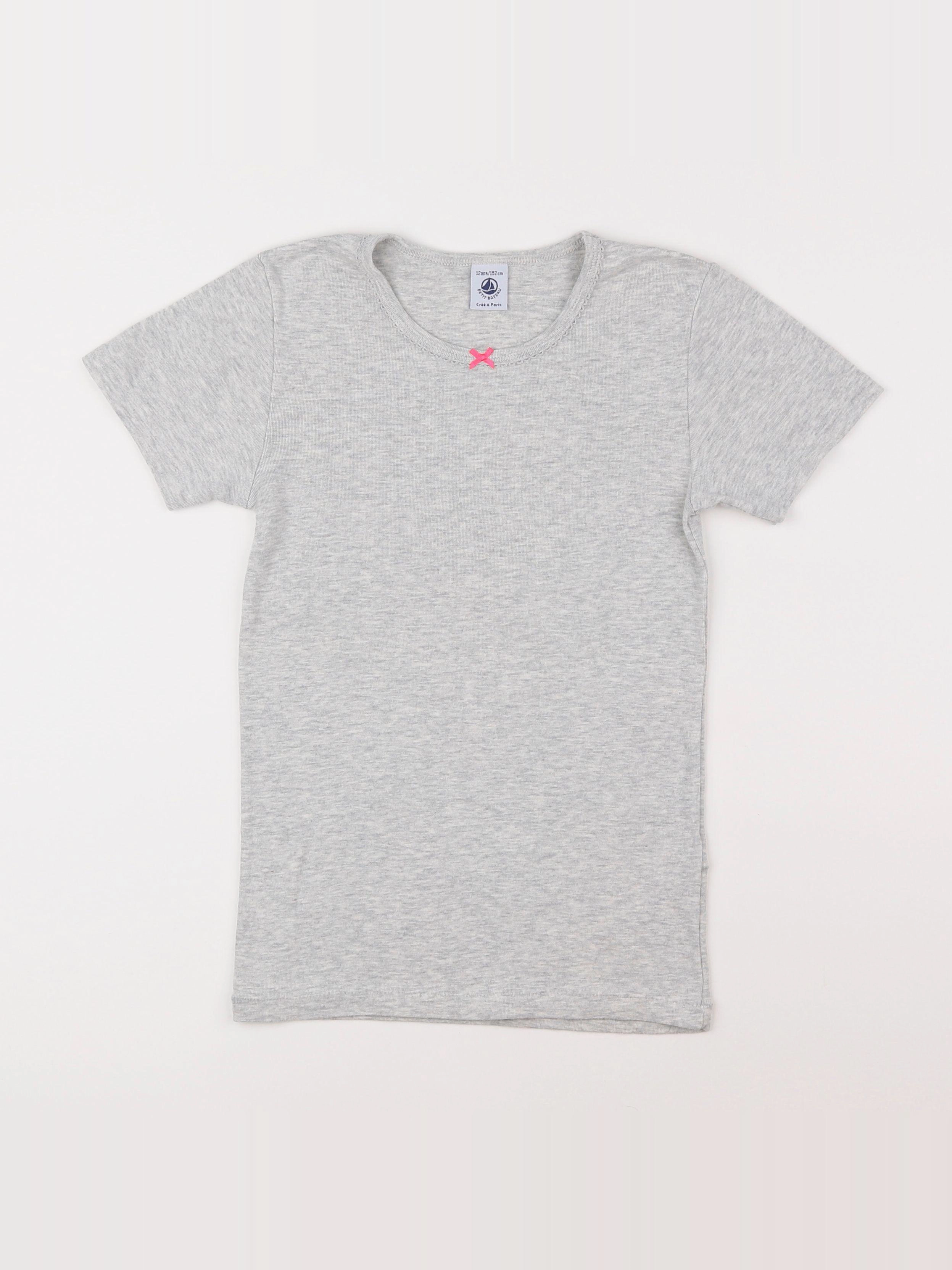 Petit Bateau - maillot de corps gris - 12 ans
