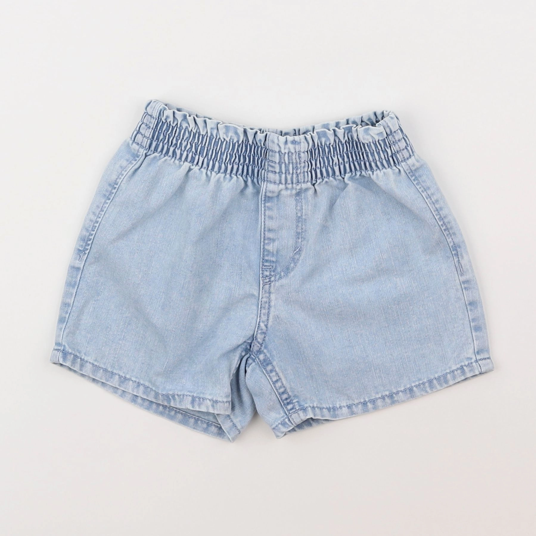 H&M - short bleu - 2/3 ans