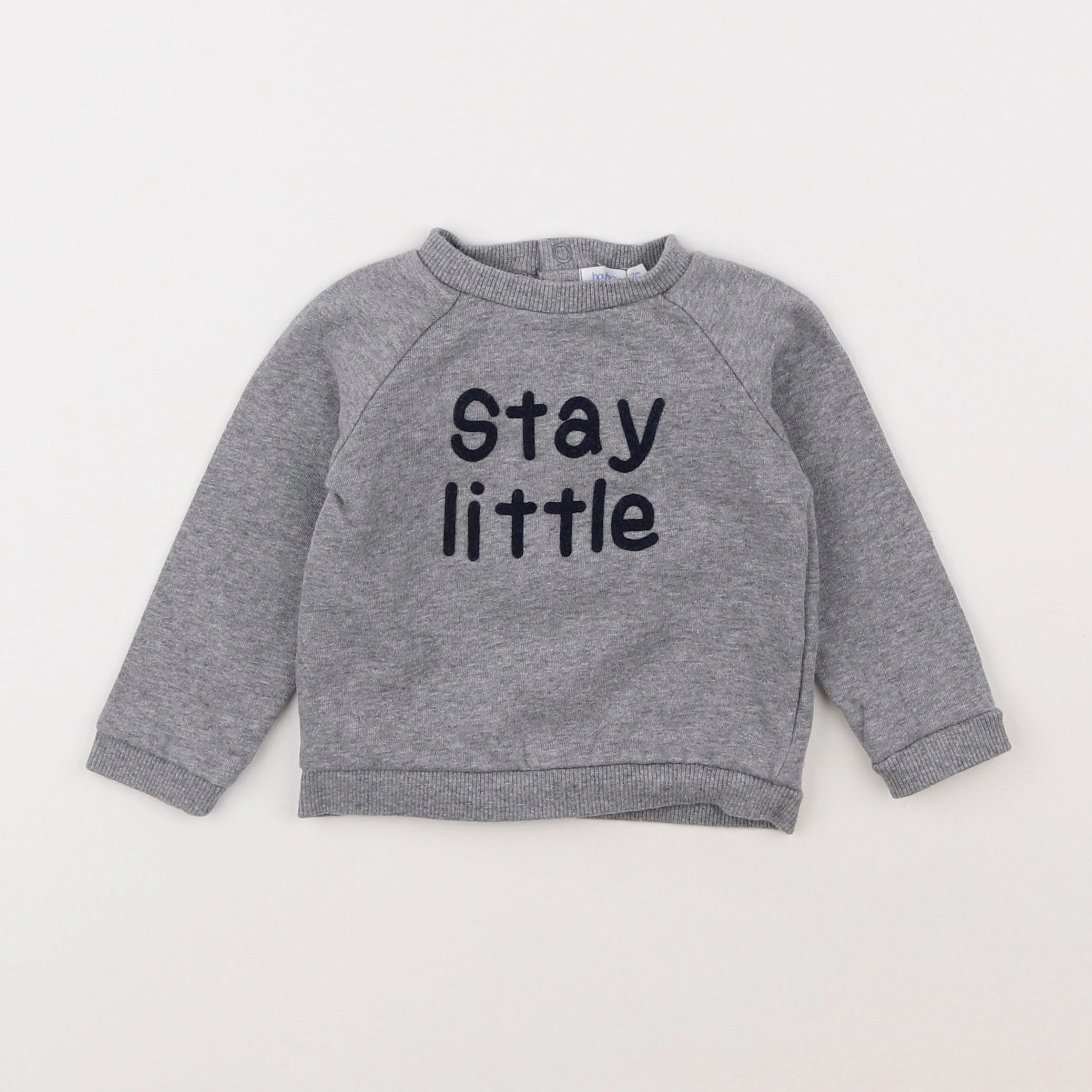 Boutchou - sweat gris - 12 mois