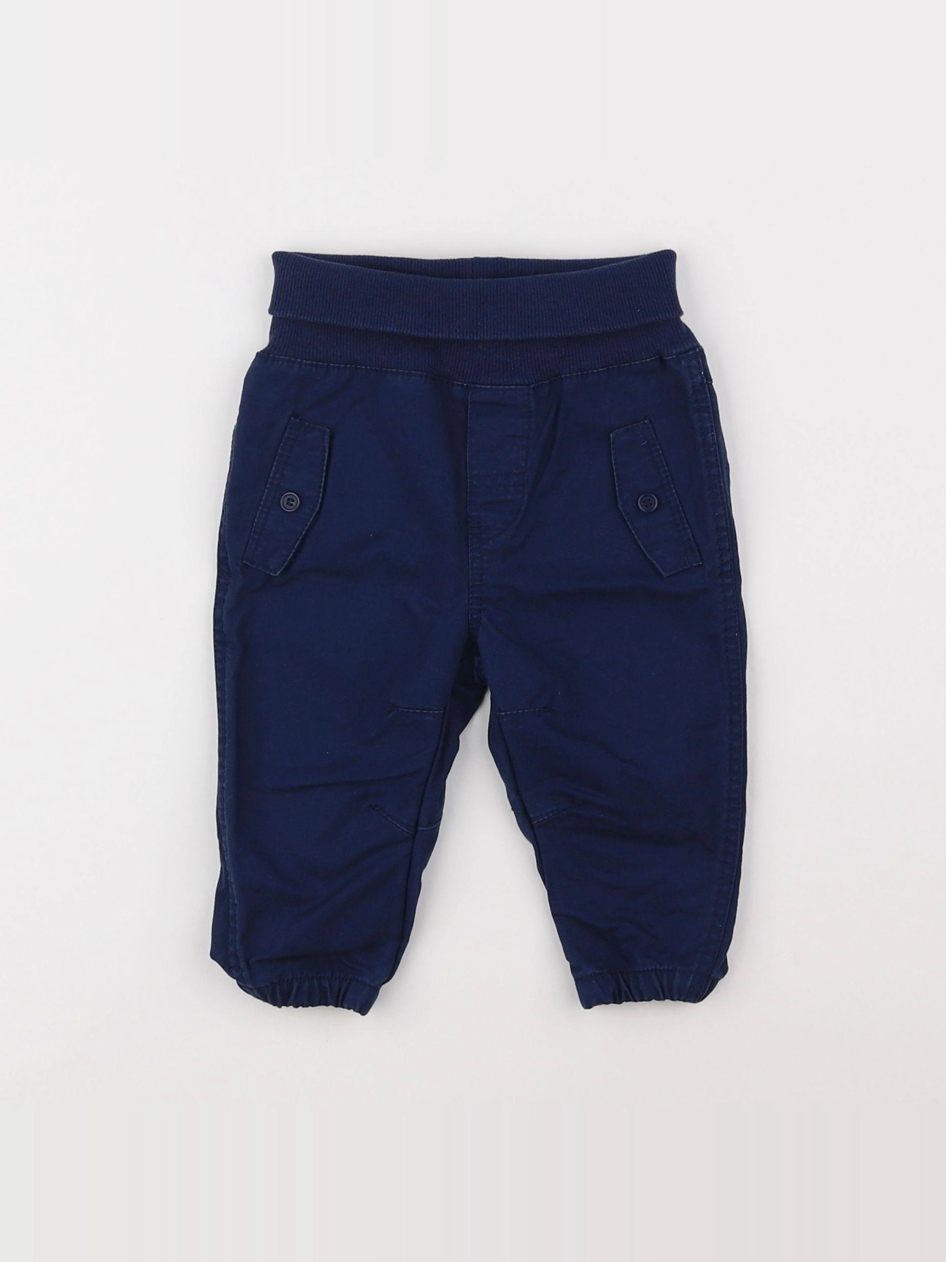 H&M - pantalon bleu - 3/6 mois