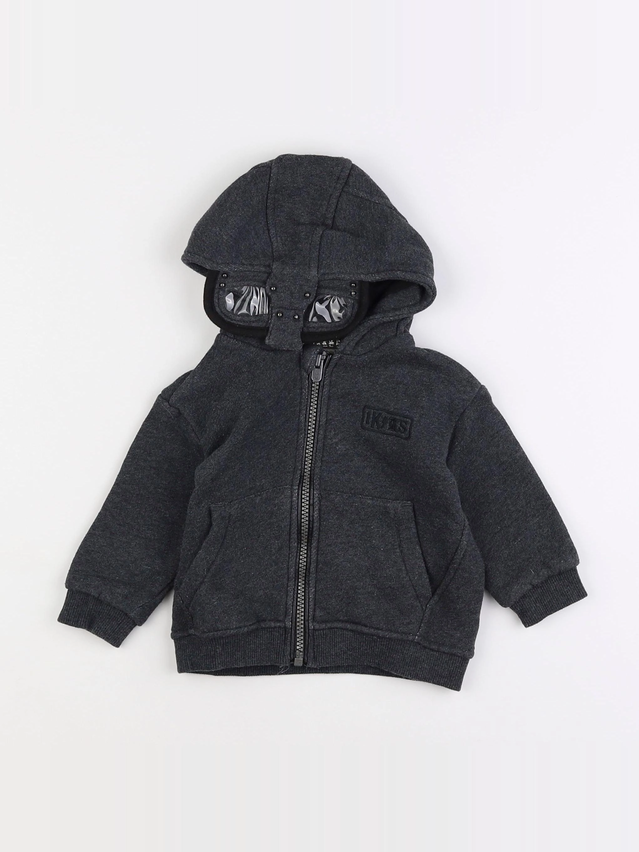 IKKS - sweat gris - 12 mois