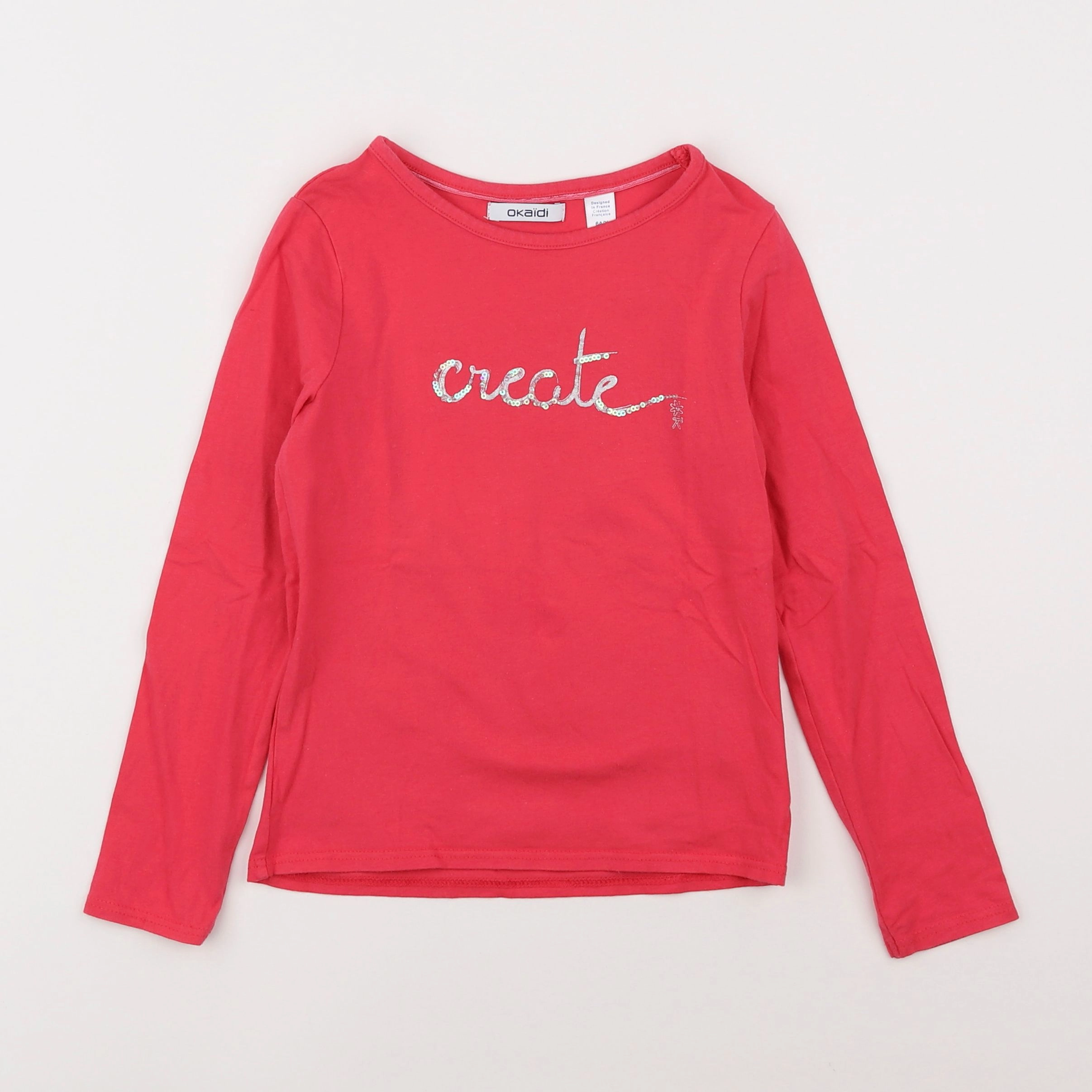 Okaidi - tee-shirt rose - 6 ans