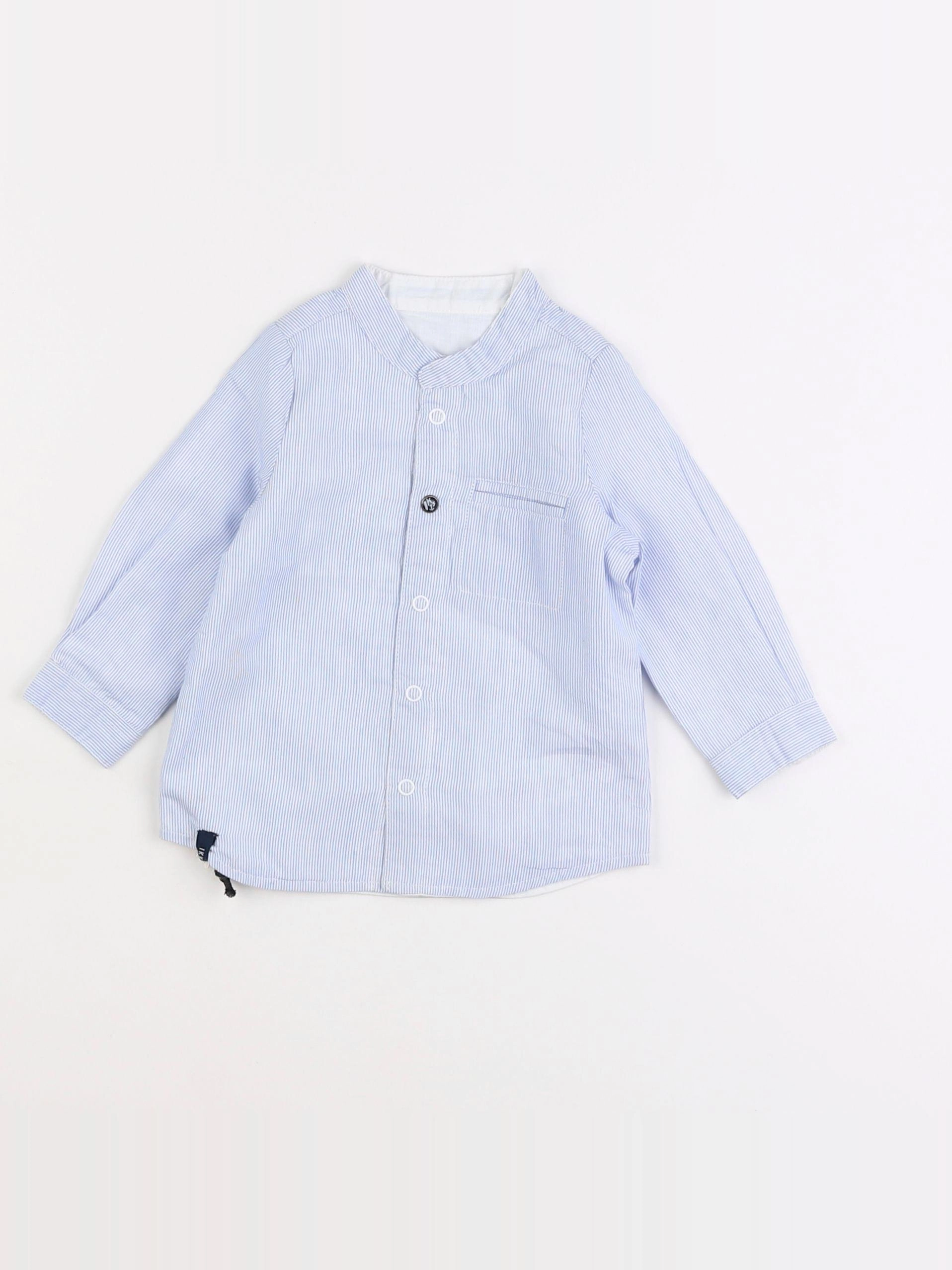 IKKS - chemise bleu - 6 mois