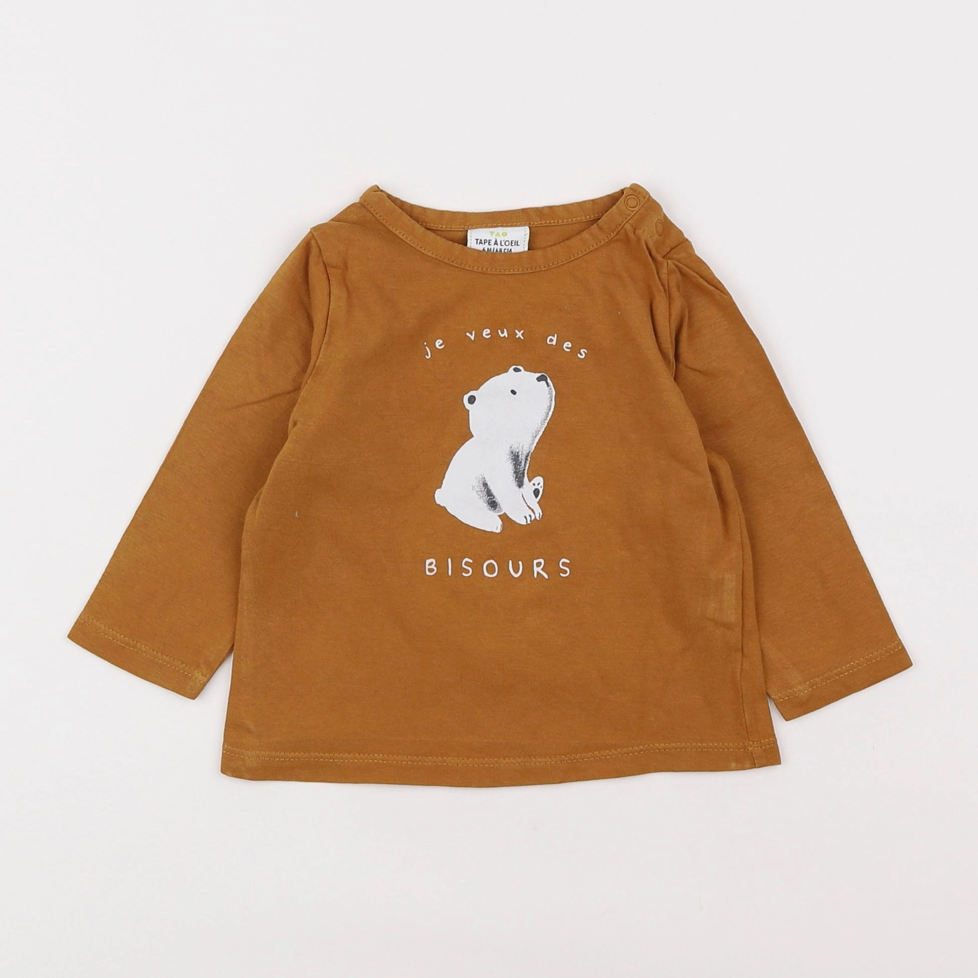 Tape à l'oeil - tee-shirt marron - 6 mois