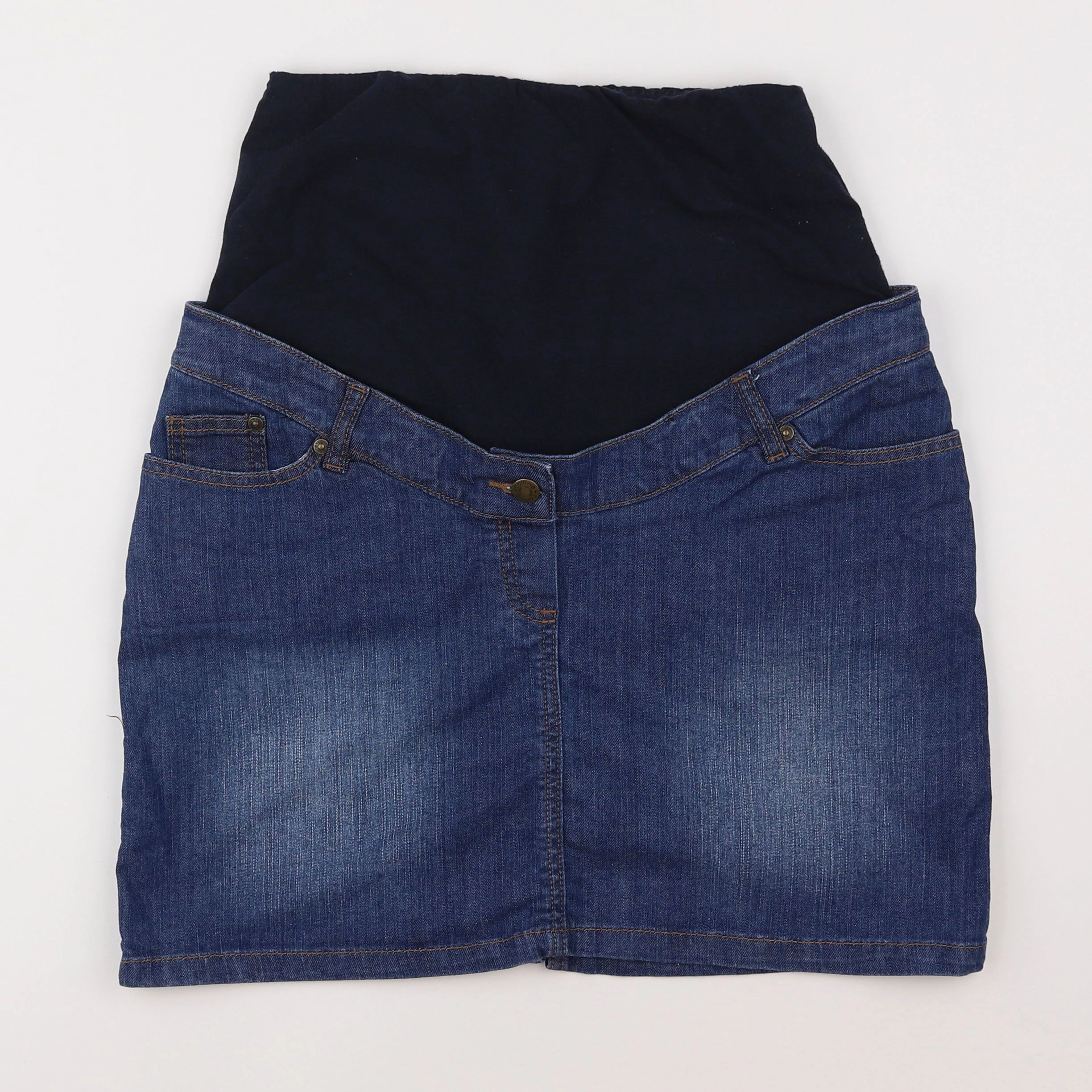 Vertbaudet - jupe grossesse bleu - 38