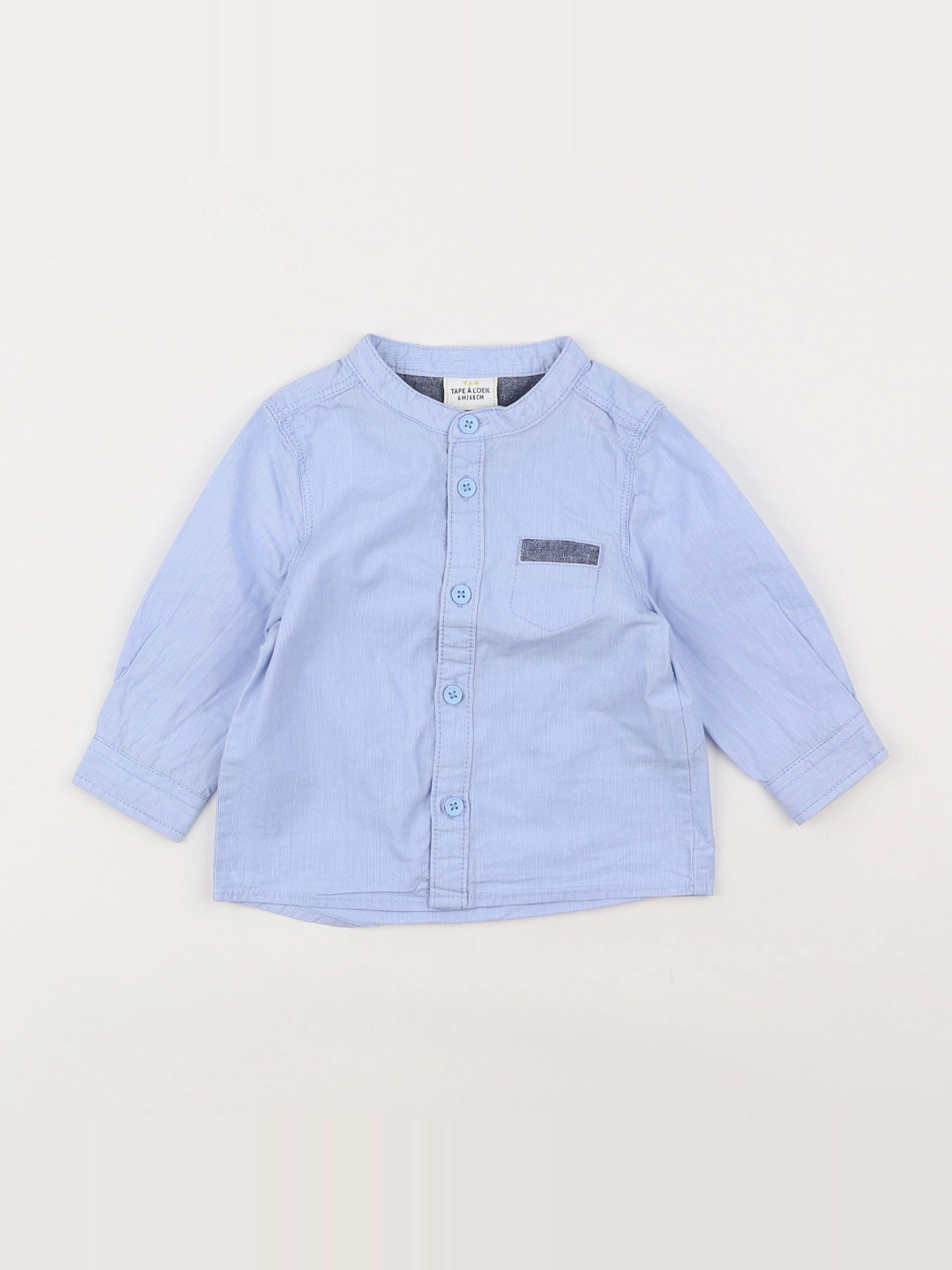 Tape à l'oeil - chemise bleu - 6 mois