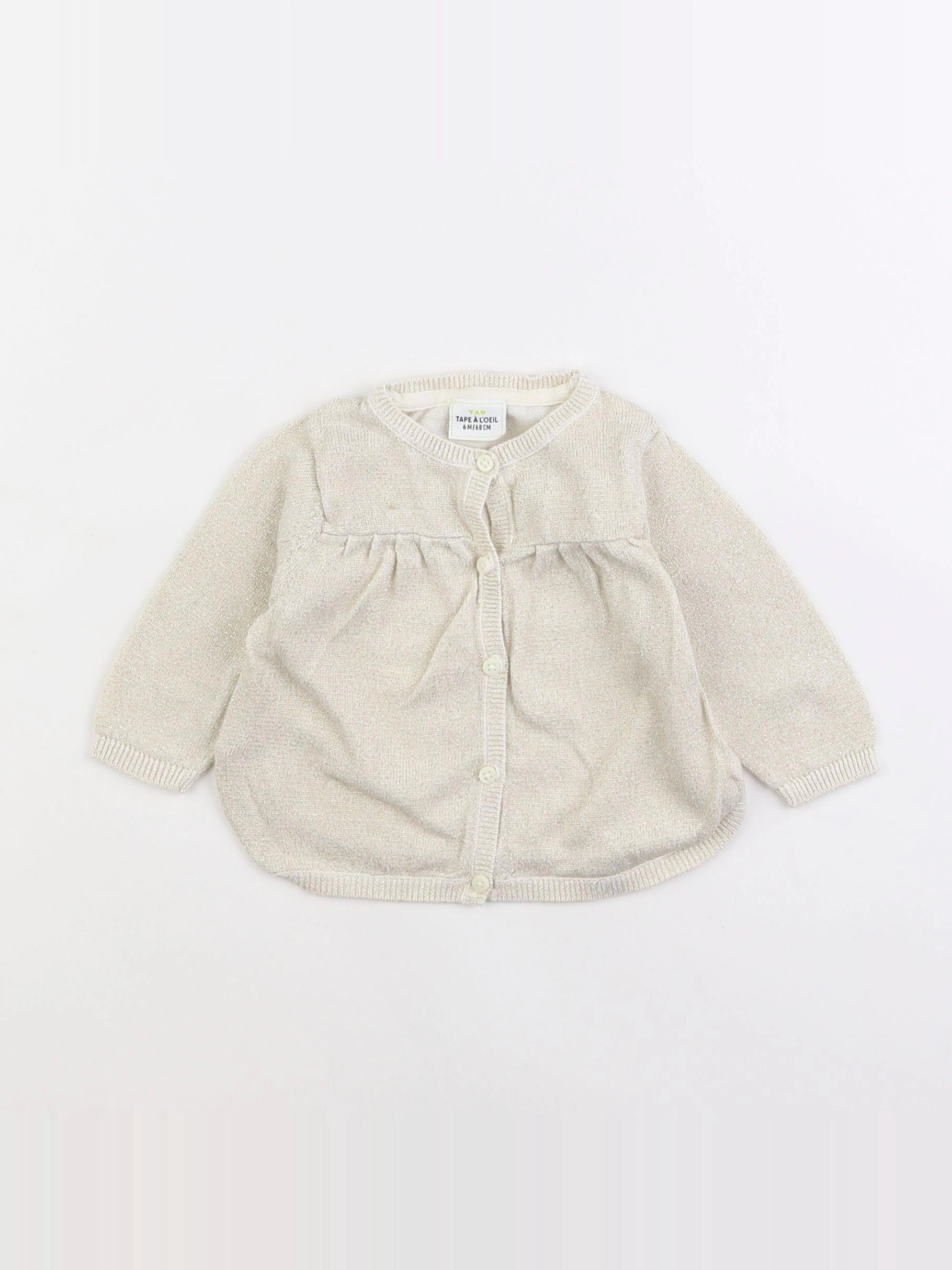 Tape à l'oeil - gilet beige - 6 mois